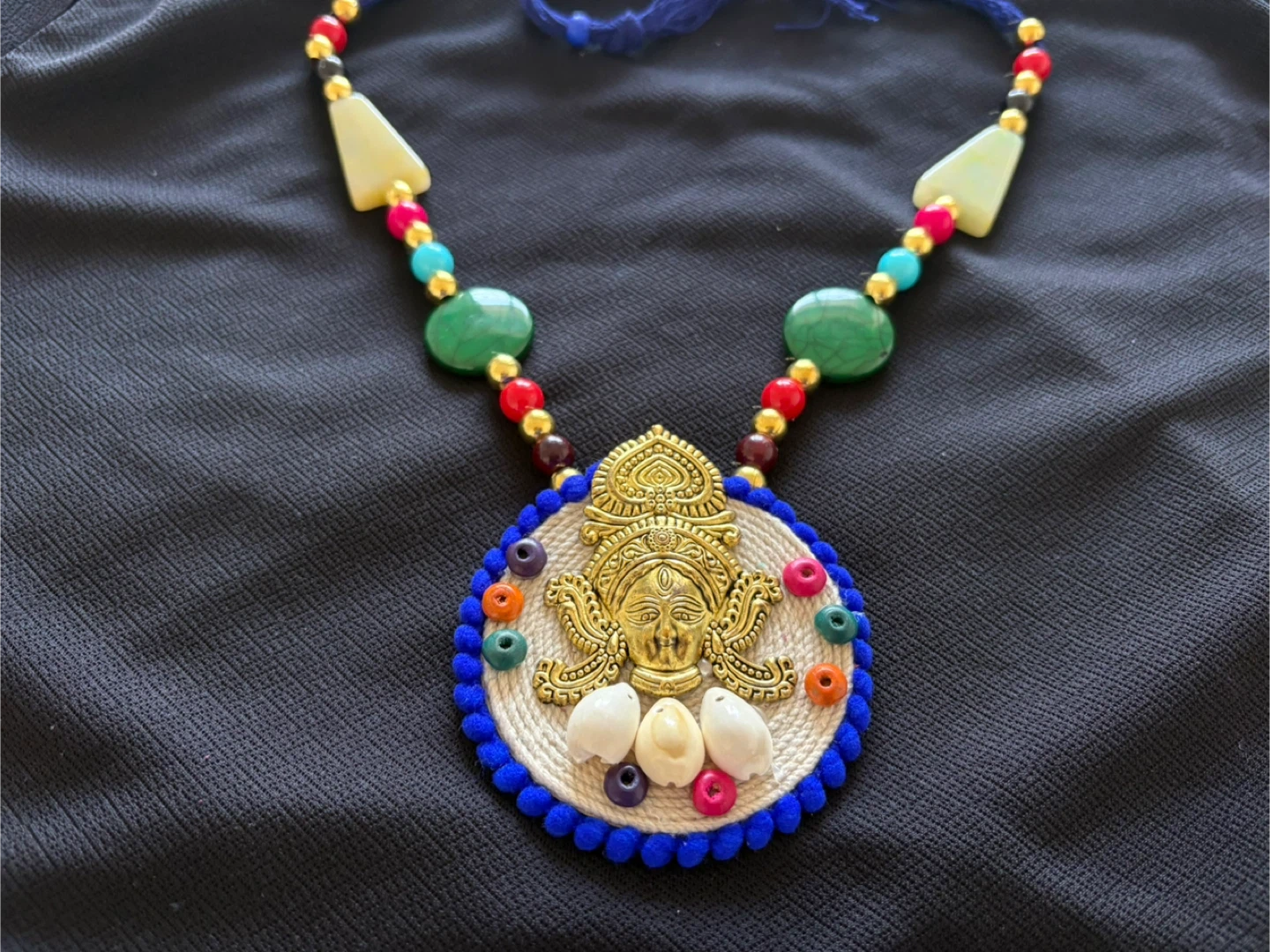 Handmade Necklace and Earrings Set - Indian jewelry set - photo 3