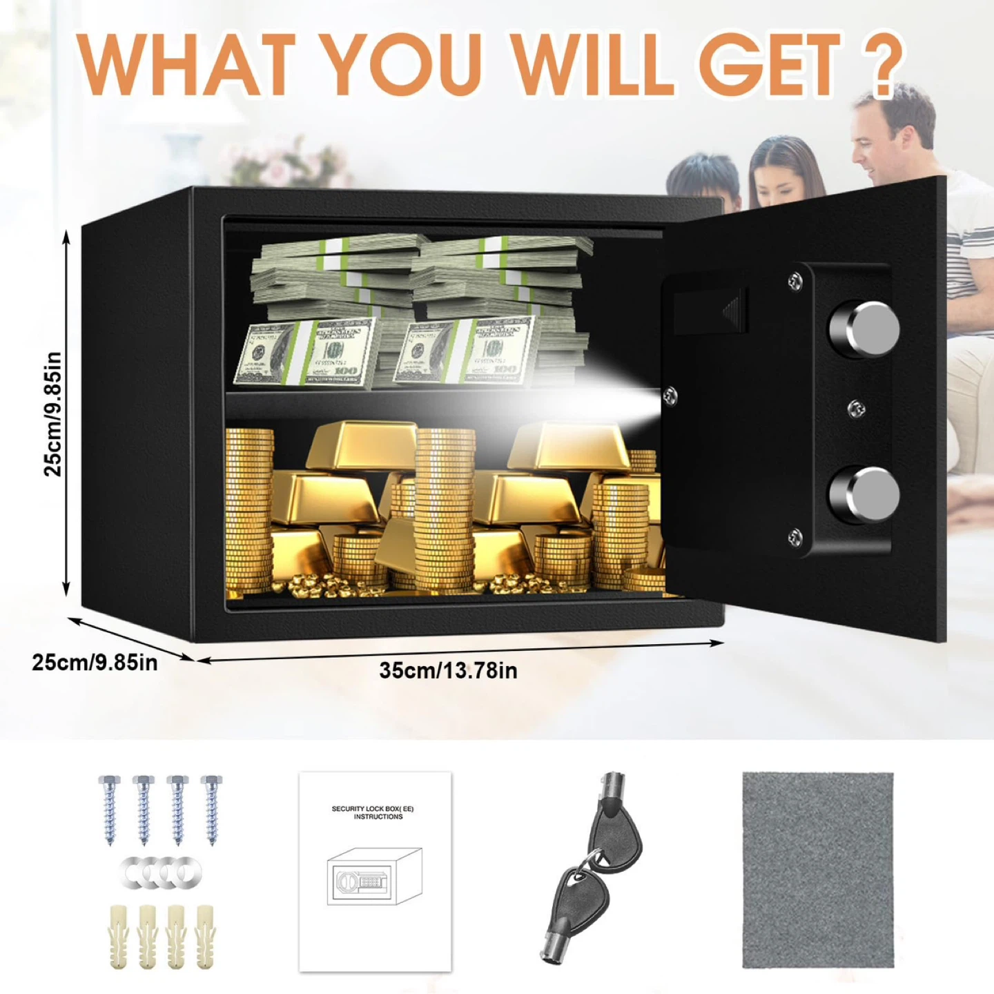 Digital Home Safe Fireproof Waterproof - photo 3