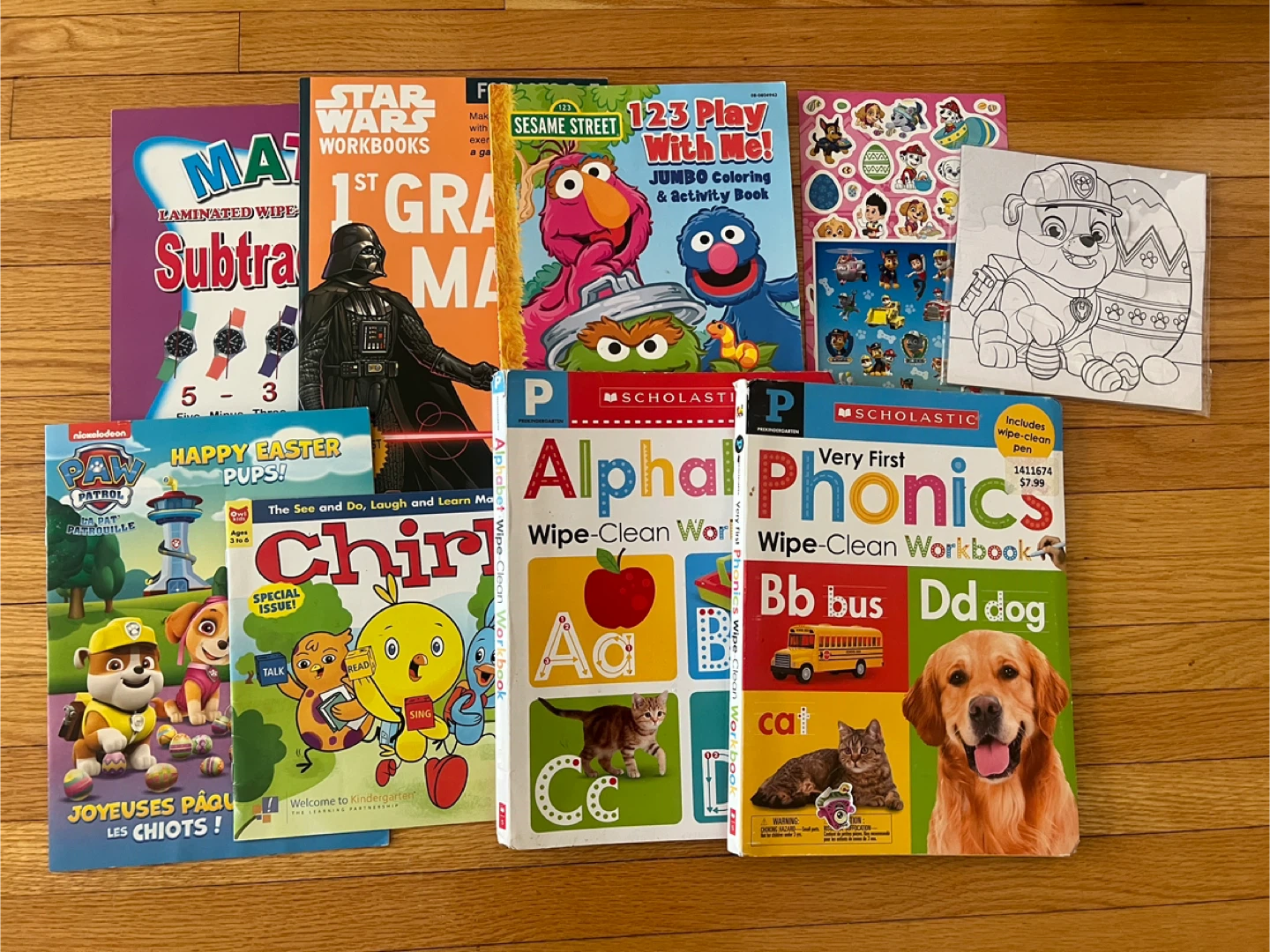 Assorted Kids Activity Books and Stickers