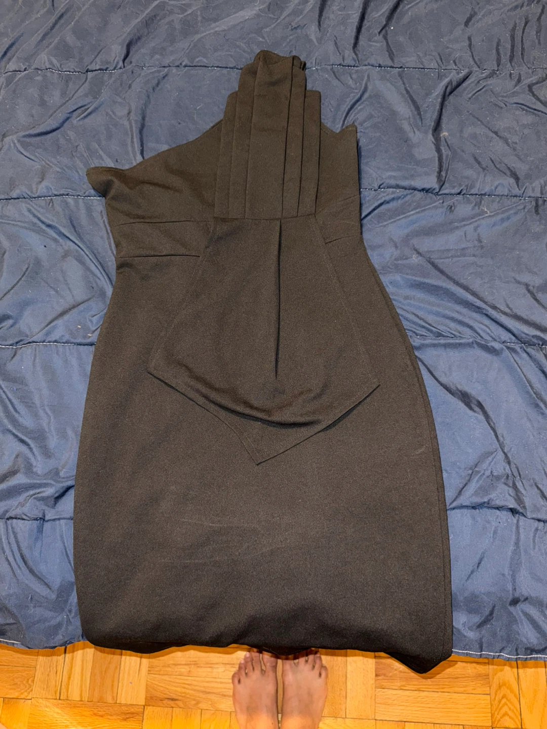 Black One Shoulder Cocktail Dress