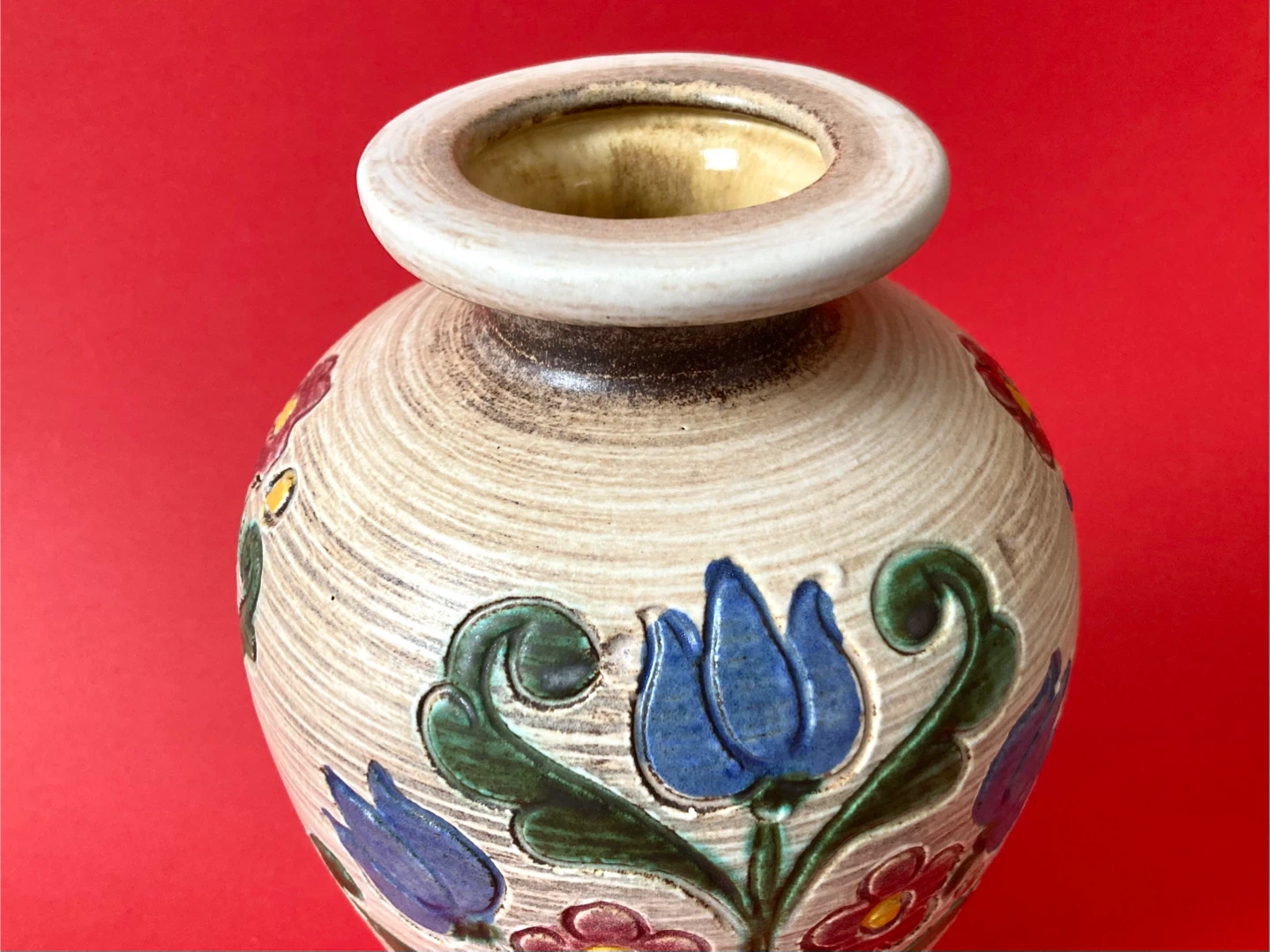 Vintage MCM Gmundner Keramik Austrian Vase - photo 3