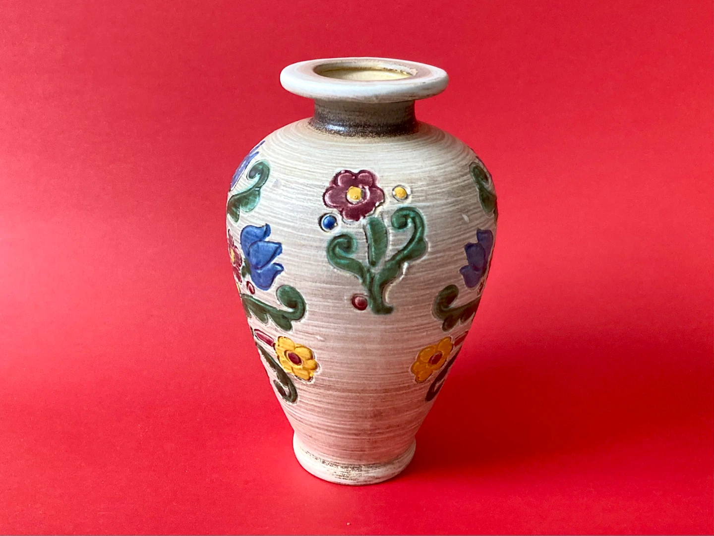 Vintage MCM Gmundner Keramik Austrian Vase - photo 2