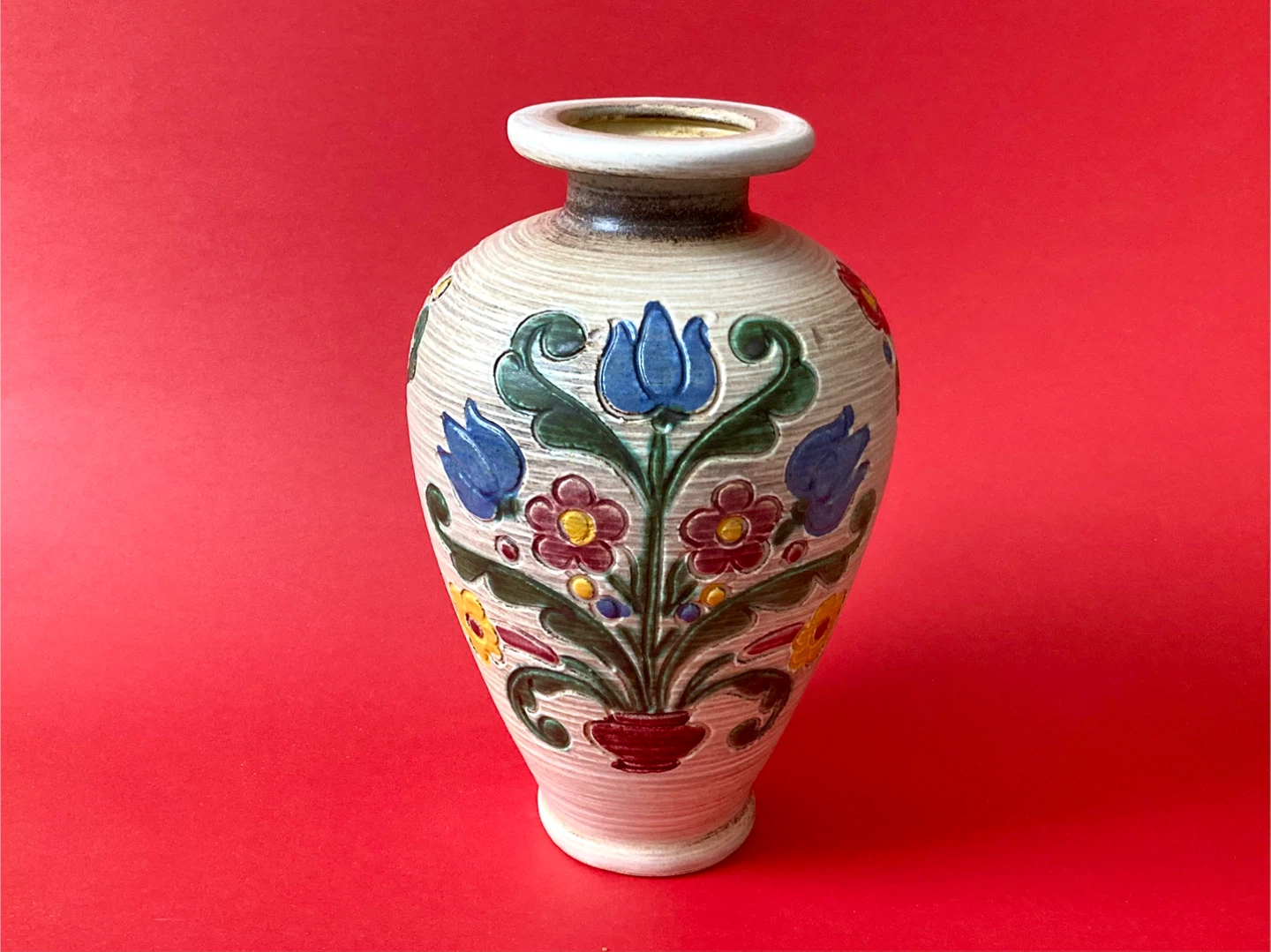 Vintage MCM Gmundner Keramik Austrian Vase