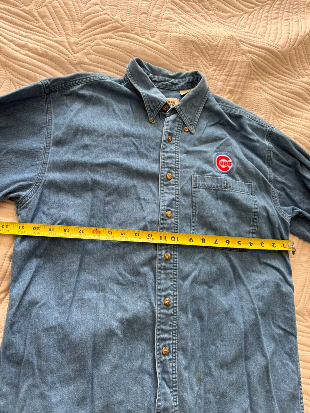 Chicago Cubs Denim Button-Up Shirt - photo 5