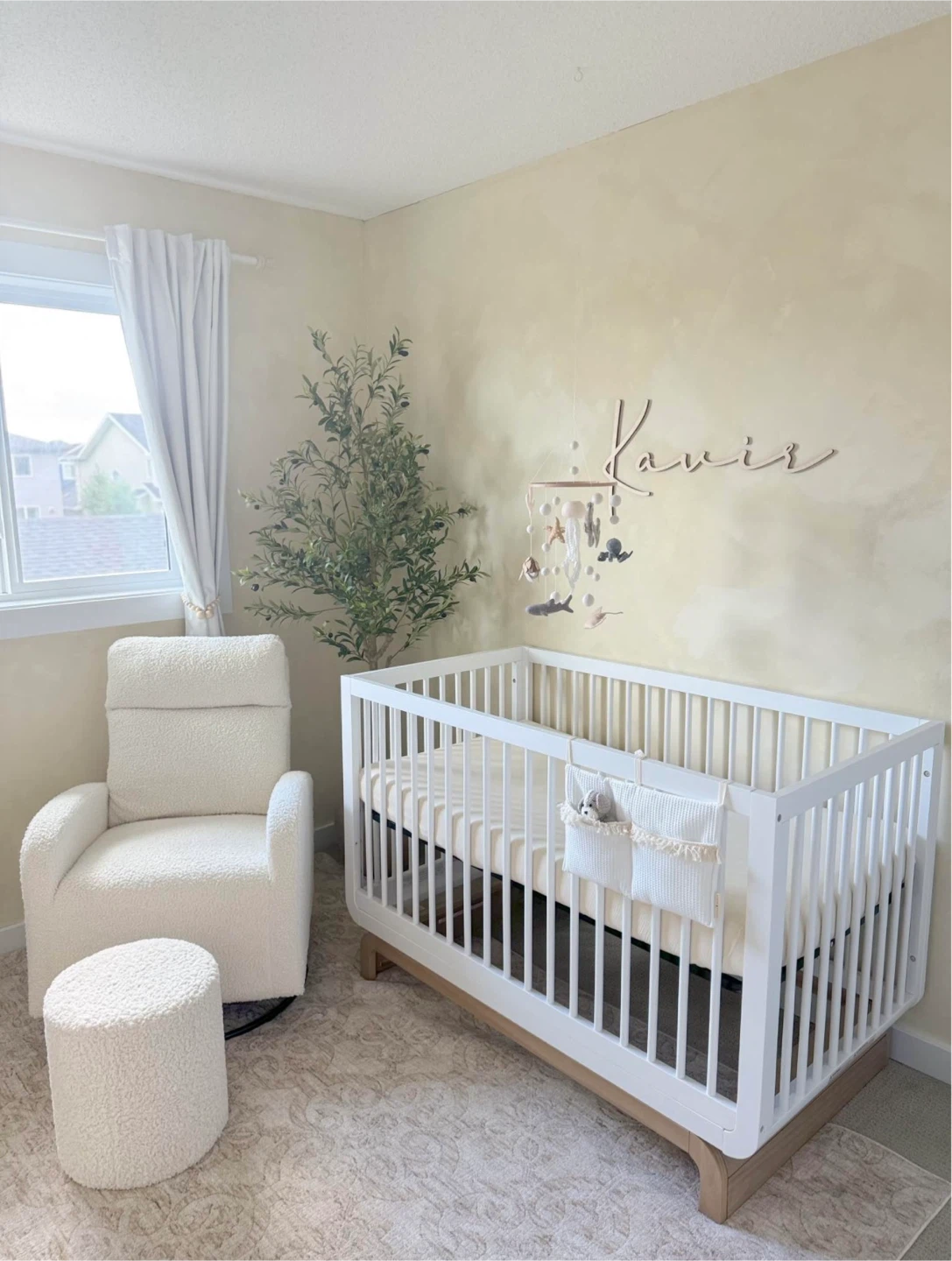 Storkcraft Santorini 5 in 1 Crib - White with Driftwood