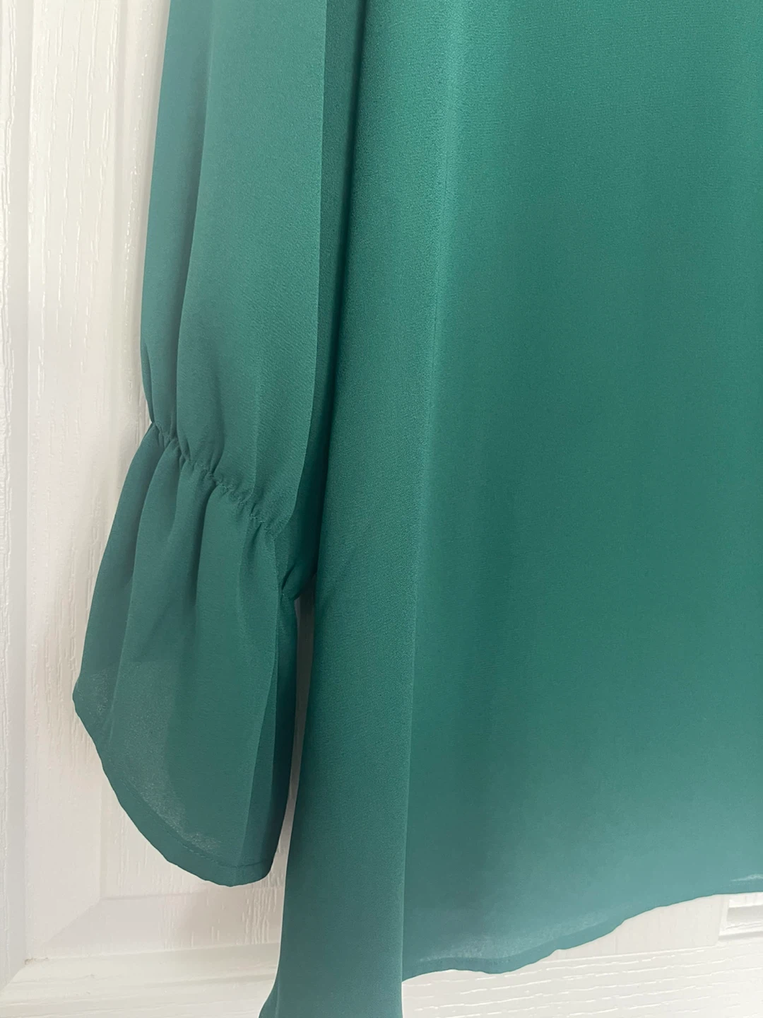 Van Heusen Women's Green Lace Inset Blouse XL/TG - photo 5