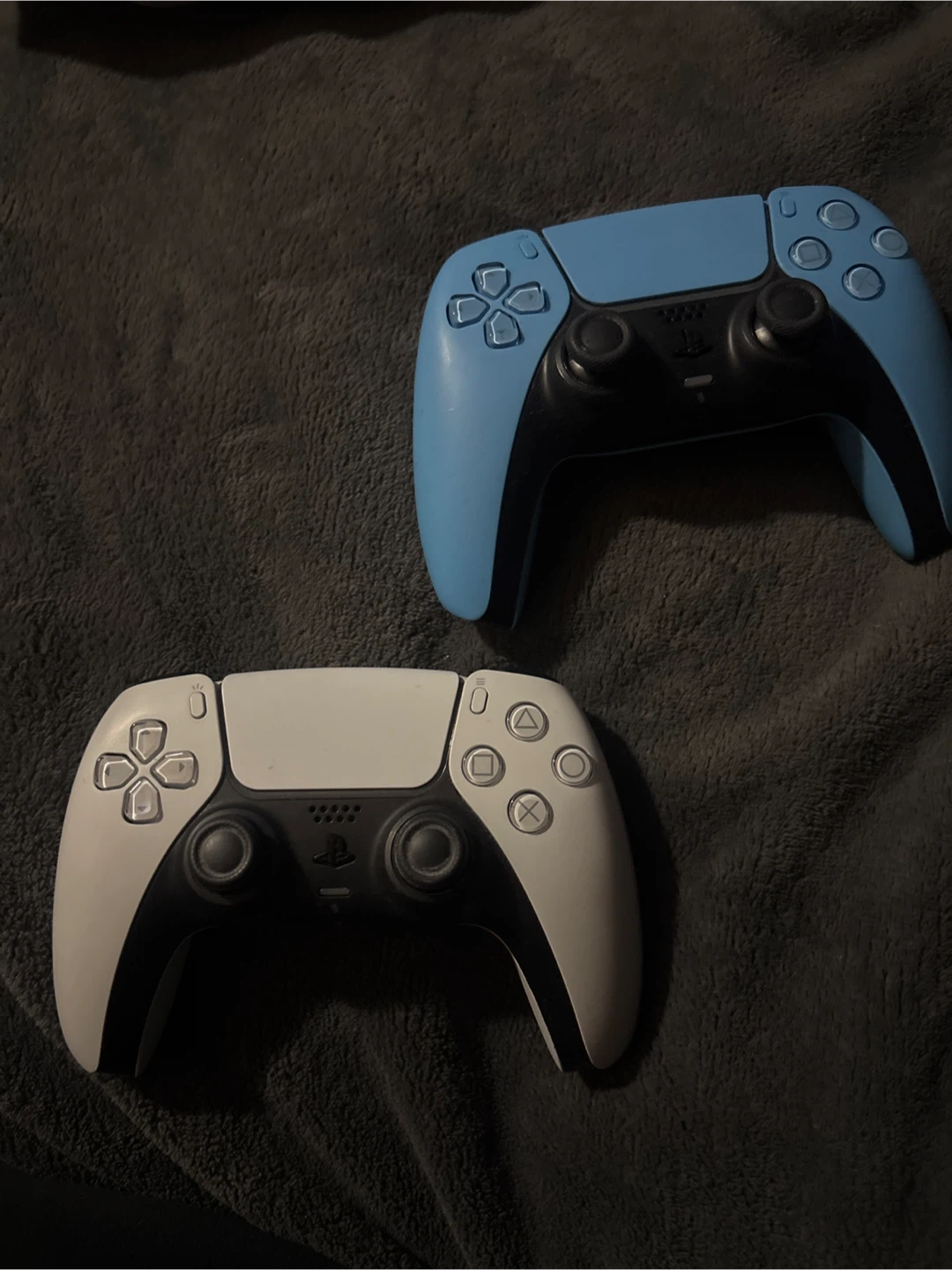 PlayStation 5 DualSense Controllers - White and Blue
