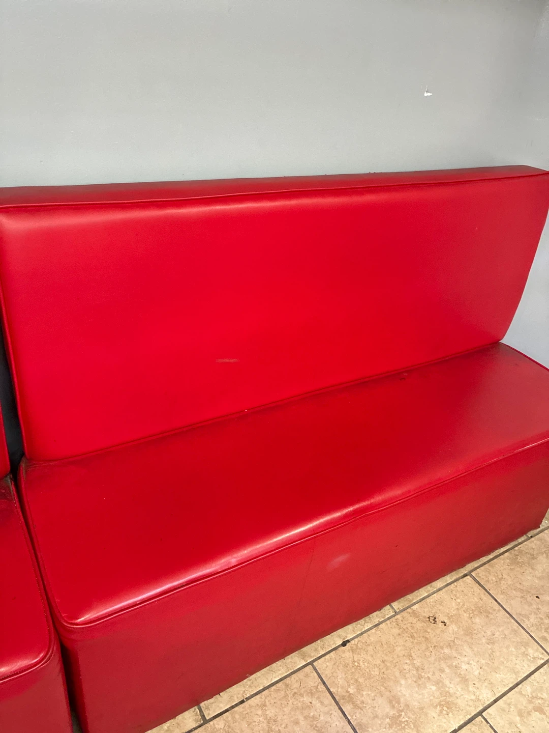 Red Commercial Booth Seating