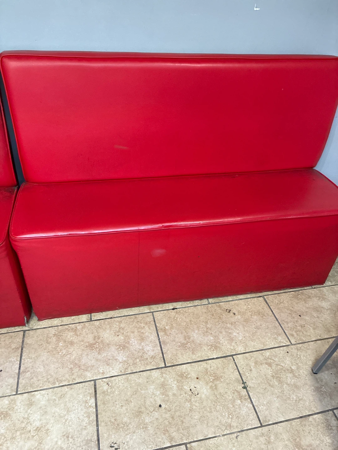 Red Commercial Booth Seating - photo 3