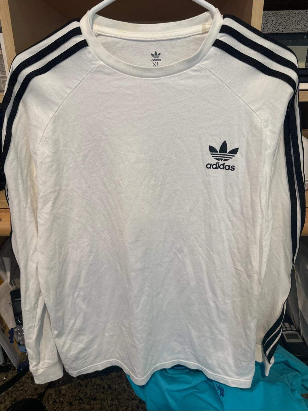 Adidas Long Sleeve T-Shirt White XL
