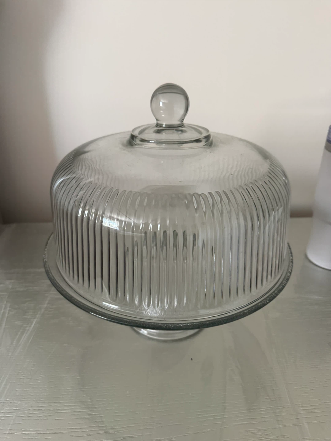 Glass Cake Stand with Dome