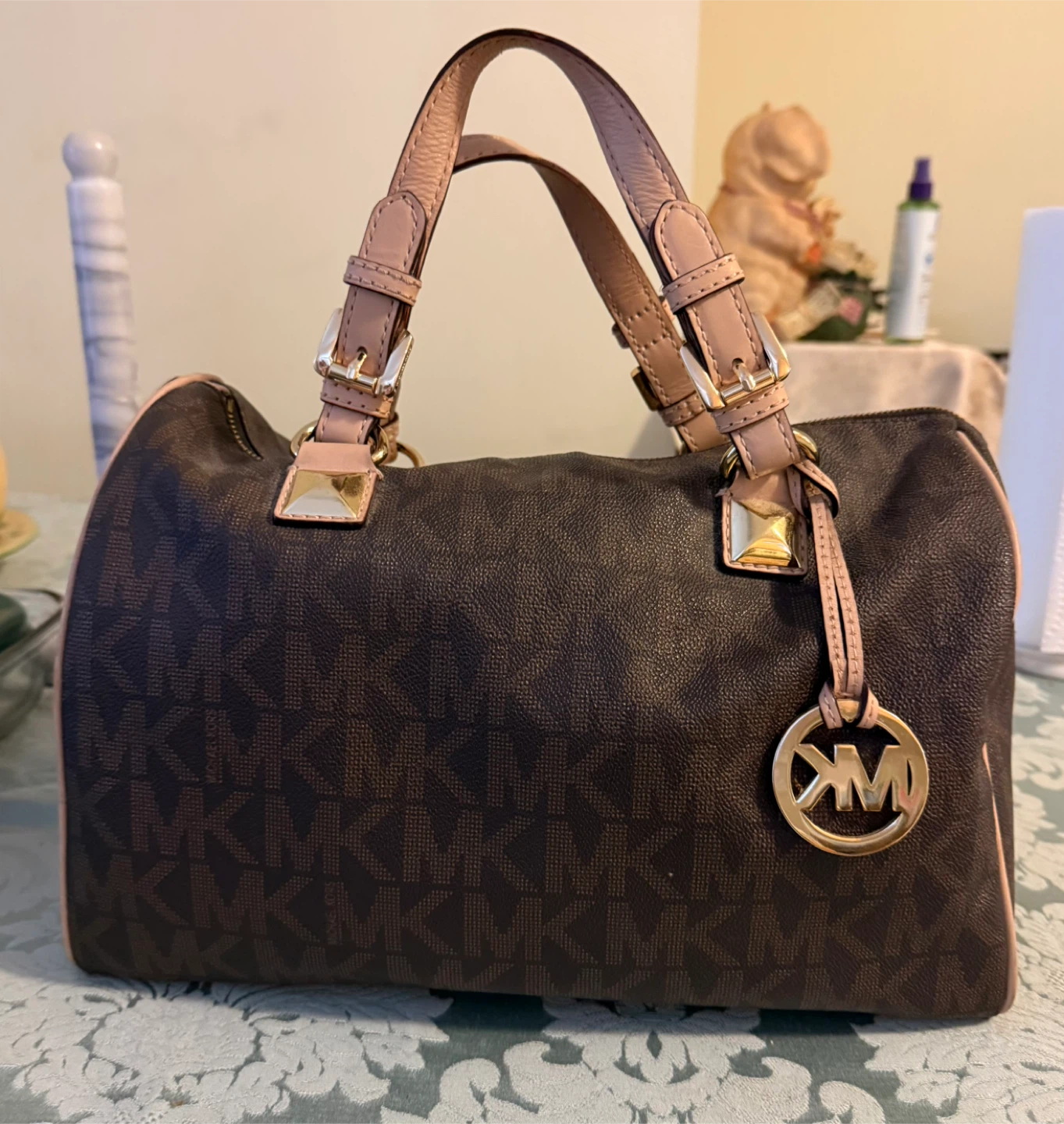 Michael Kors Monogram Boston Bag