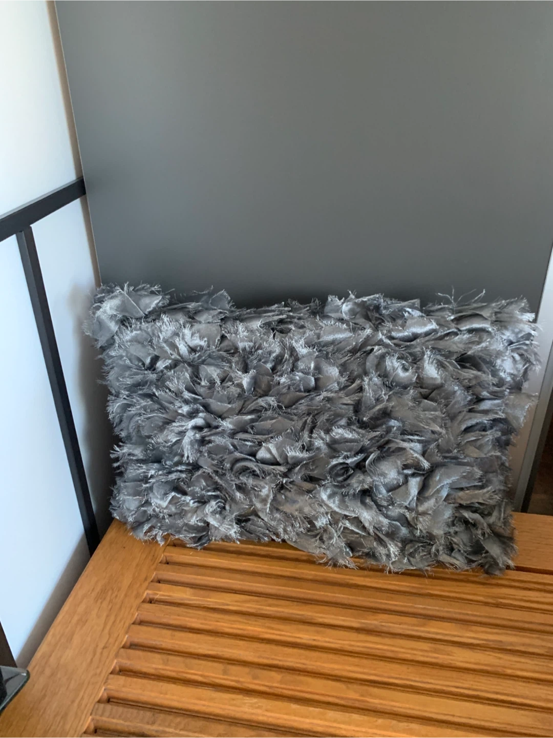 Decorative Throw Pillow - Grey