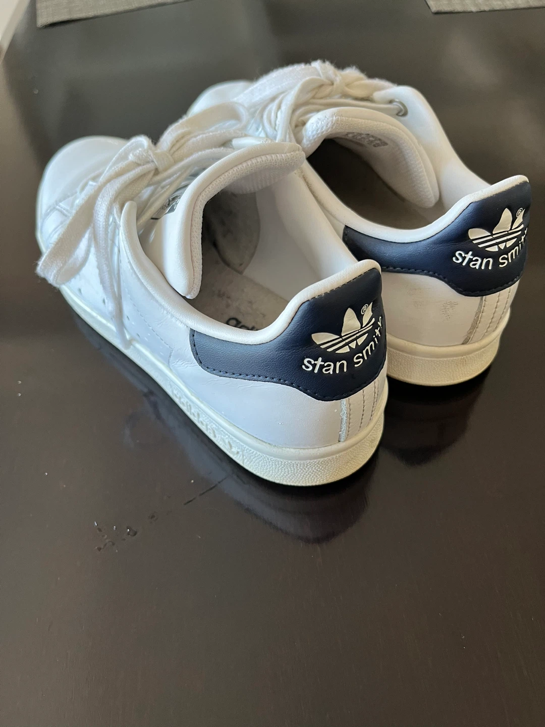 Adidas Stan Smith White Navy Leather Sneakers