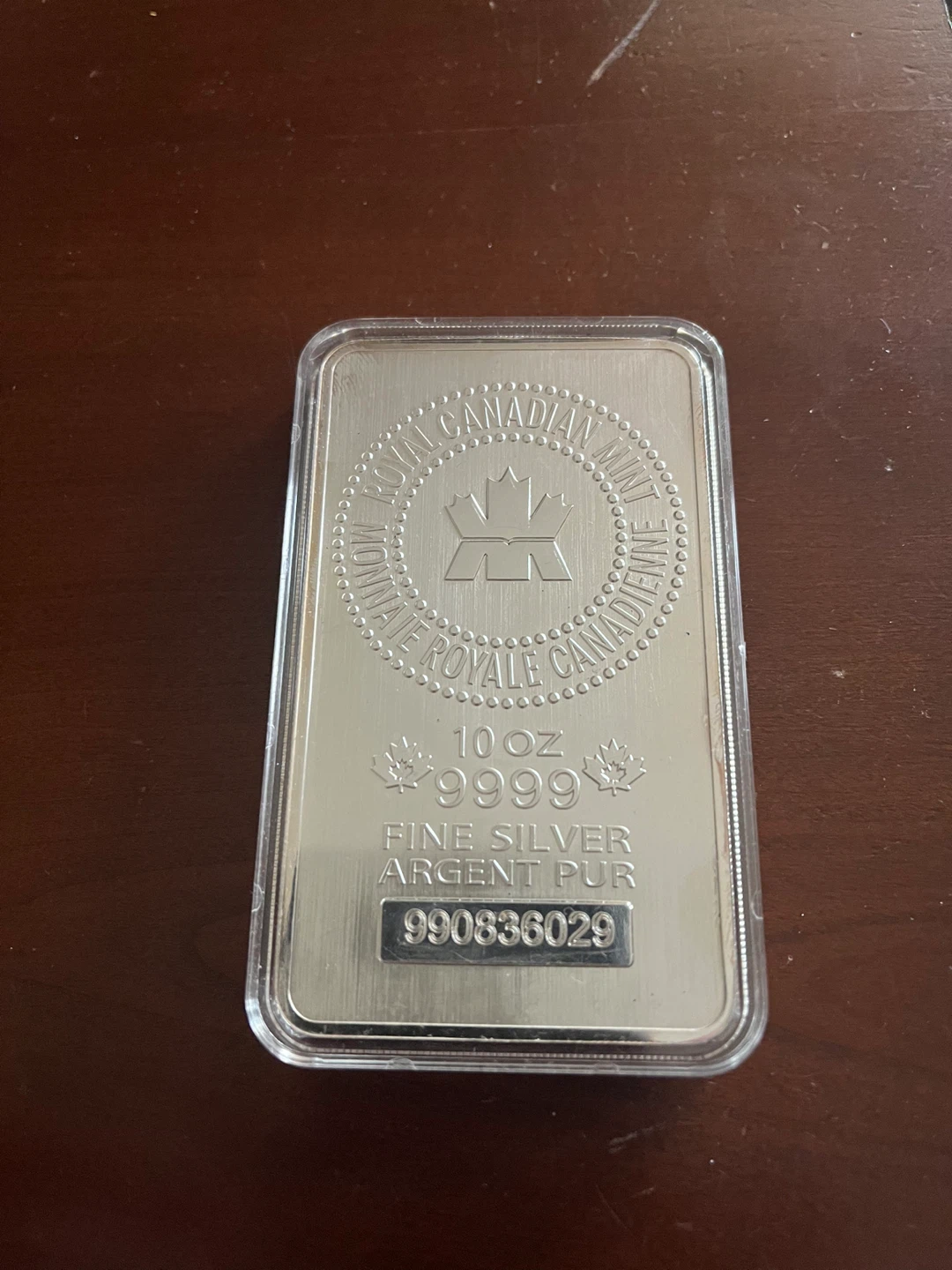 10 oz Fine Silver Bar - Royal Canadian Mint