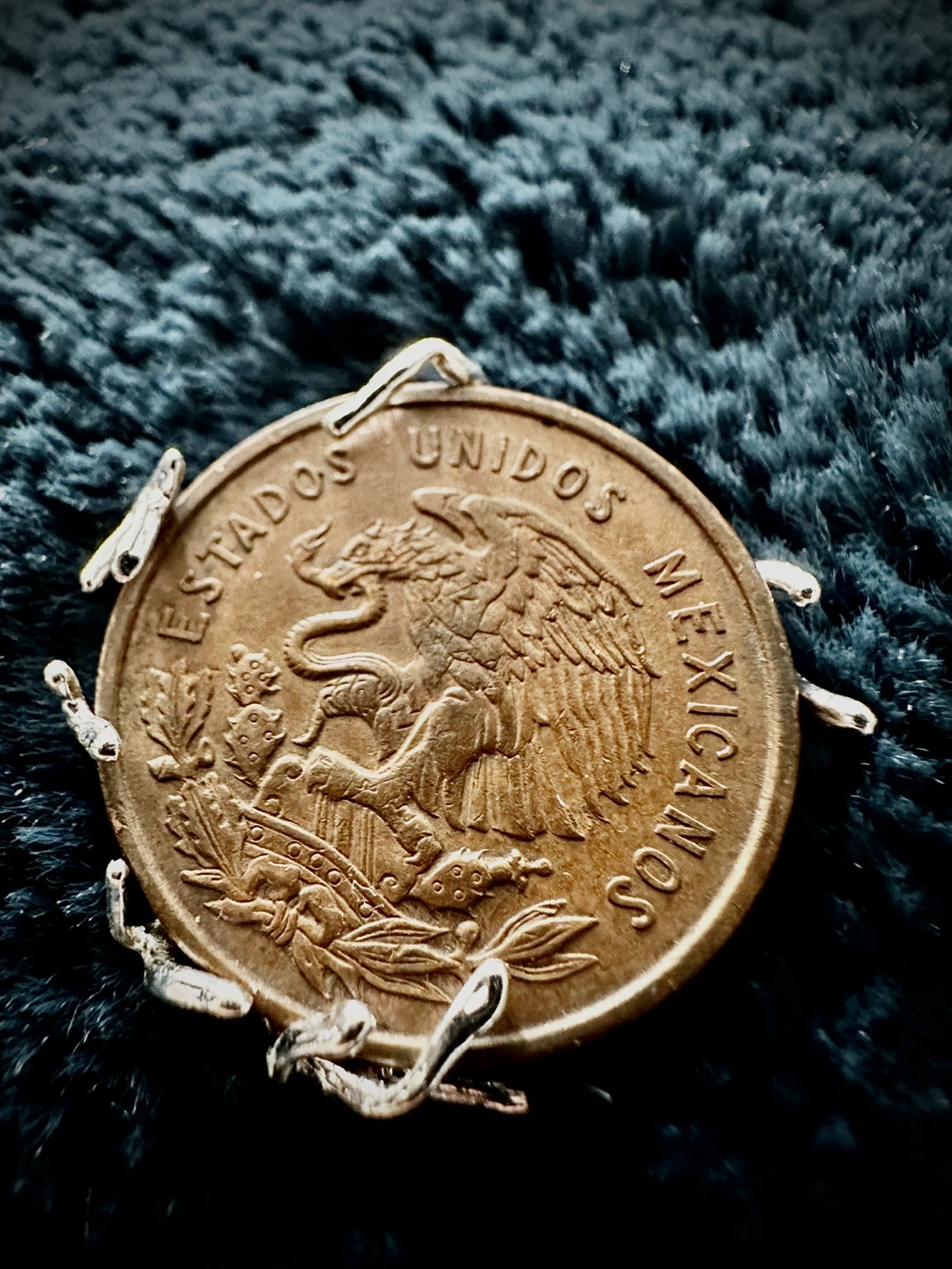 Vintage Mexican Peso Pendant