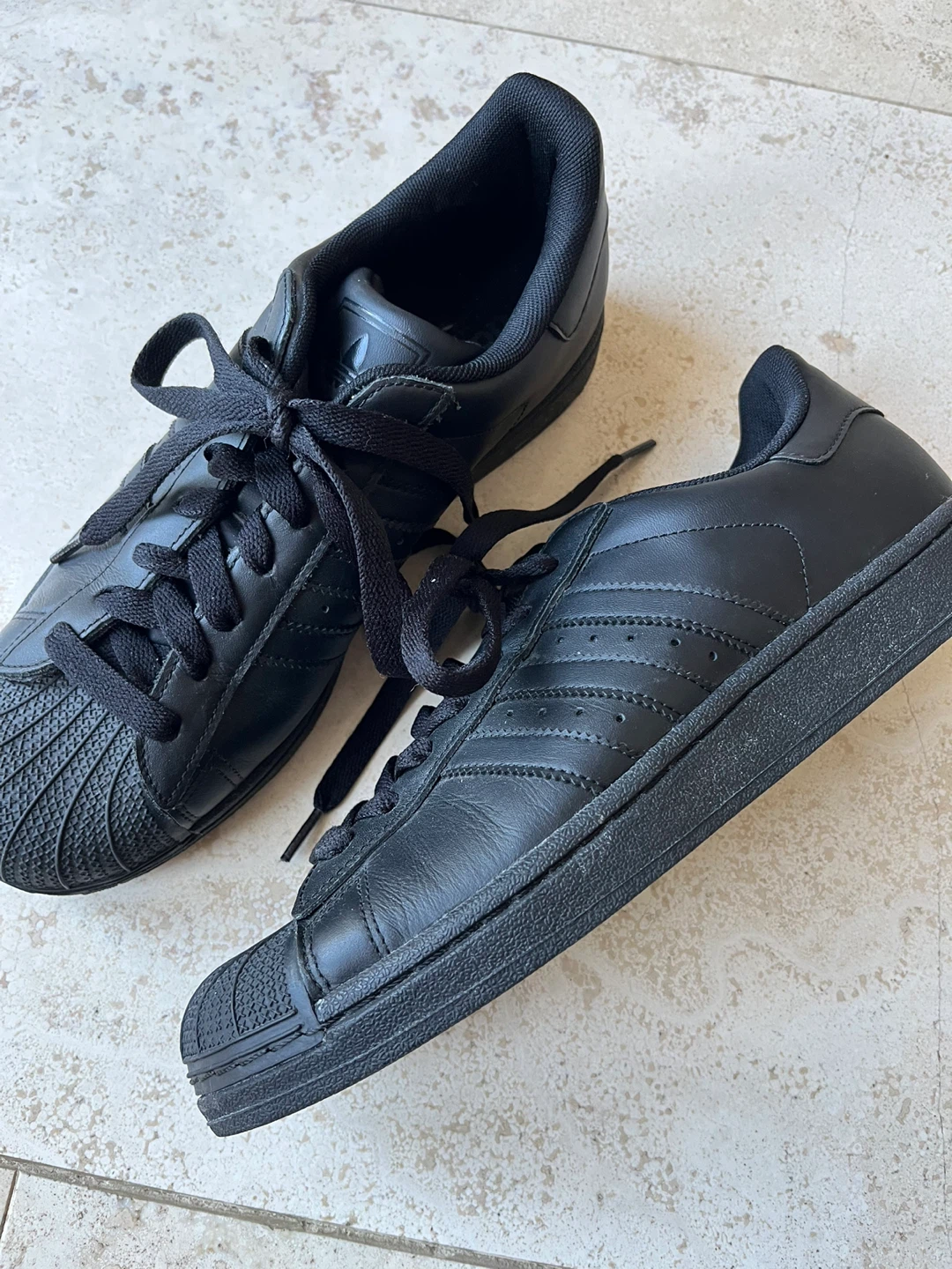 Adidas Superstar Sneakers - Black - Men's Size 9