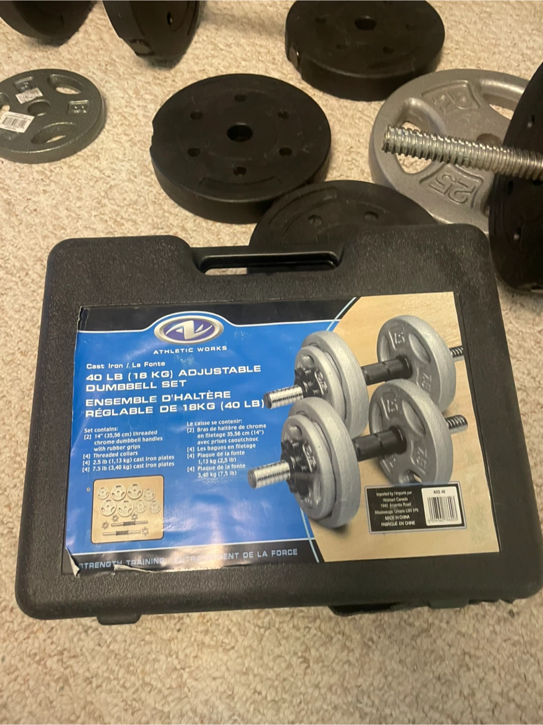Dumbbell set and bench - photo 2