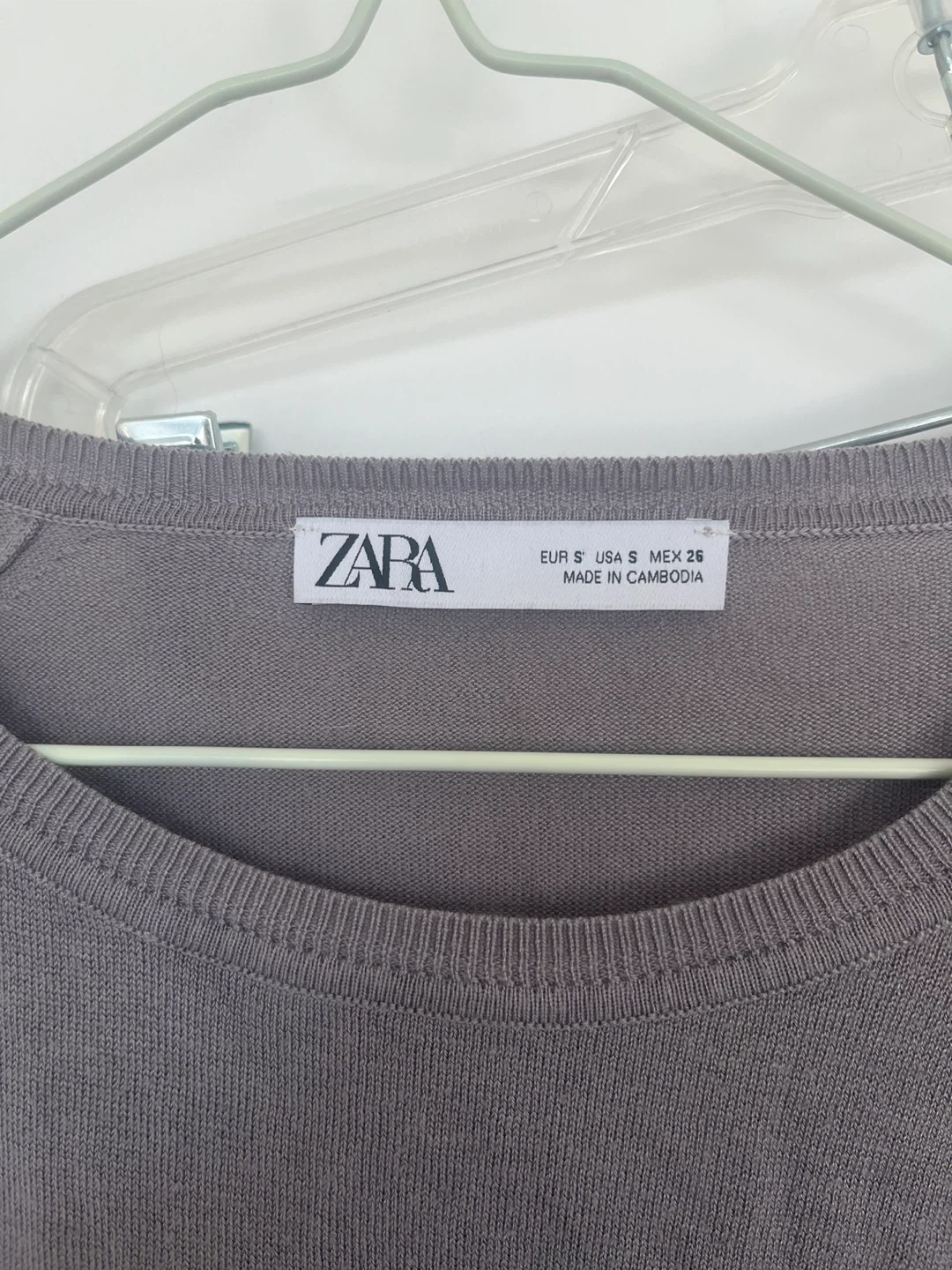 ZARA Grey Crew Neck Sweater - Size S - photo 2