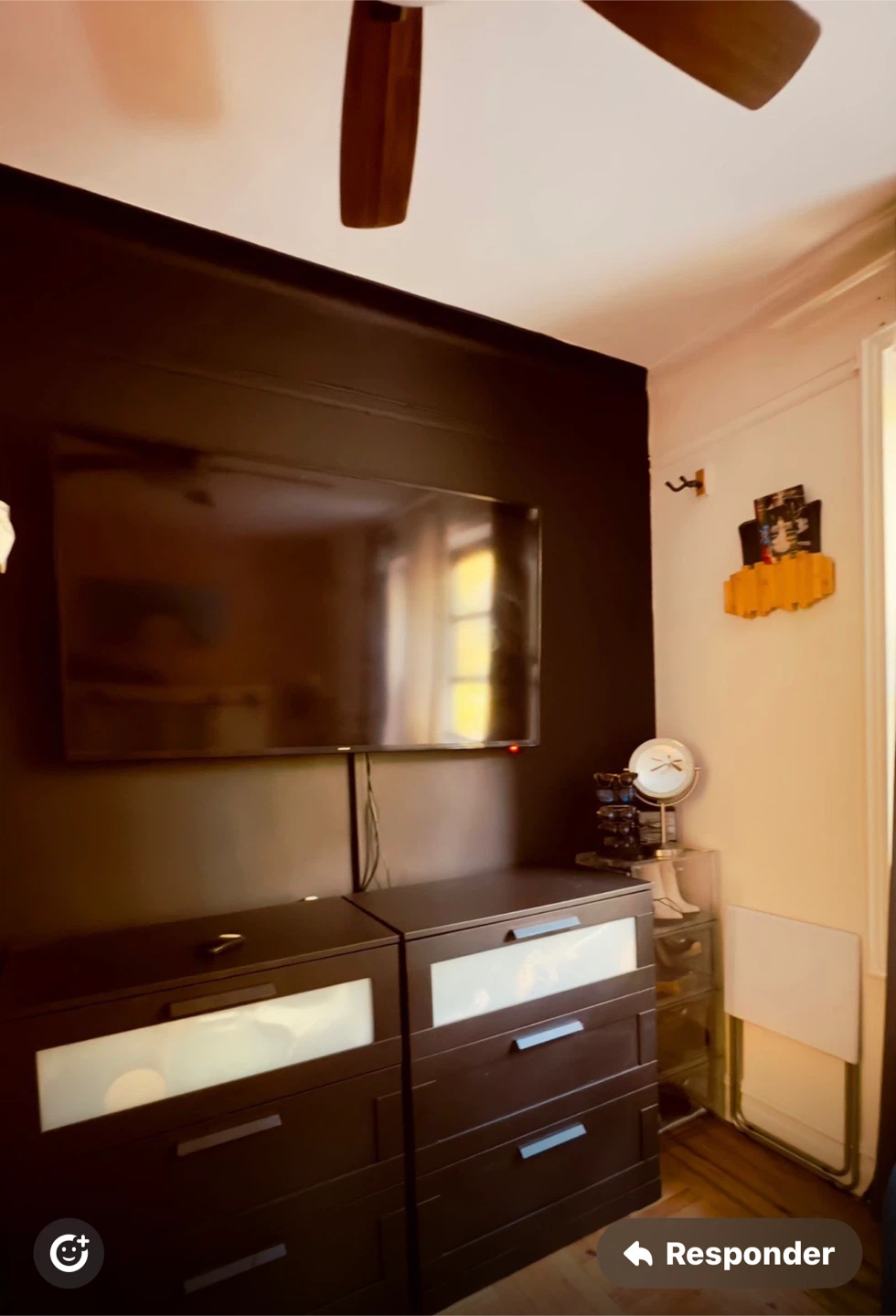 White Barnwood Style Headboard with Shelving - photo 3