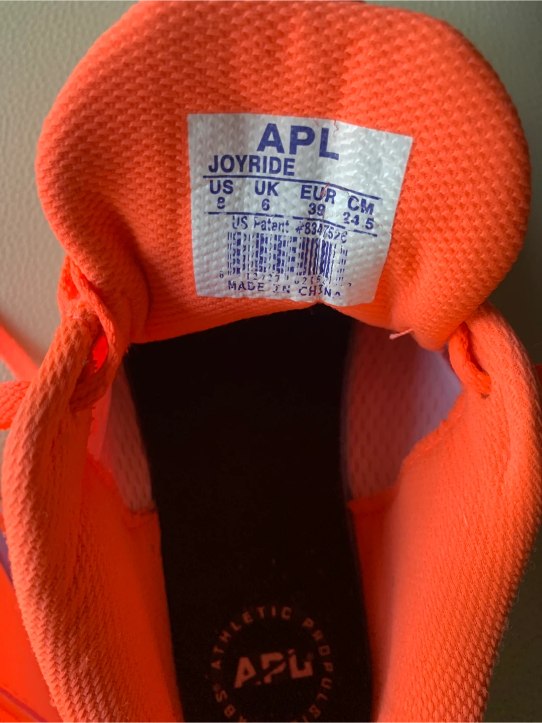 APL Joyride Orange Athletic Shoes - US Size 8 - photo 2