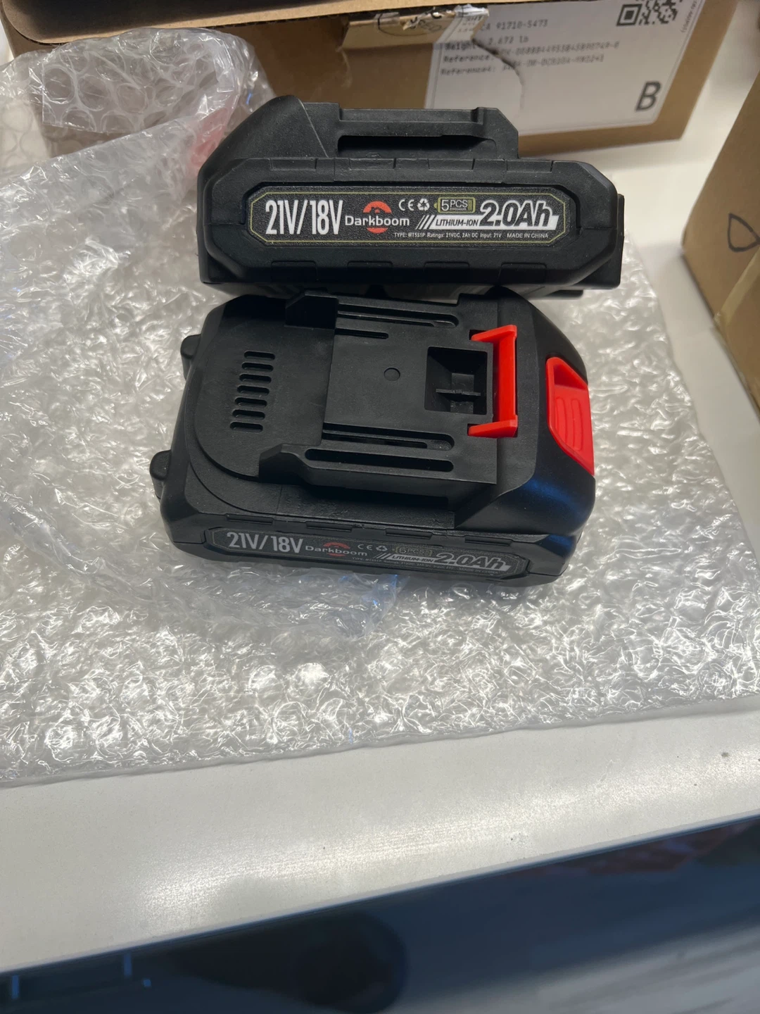 Darkboom 21V/18V 2.0Ah Lithium-ion Batteries (2 Pack)