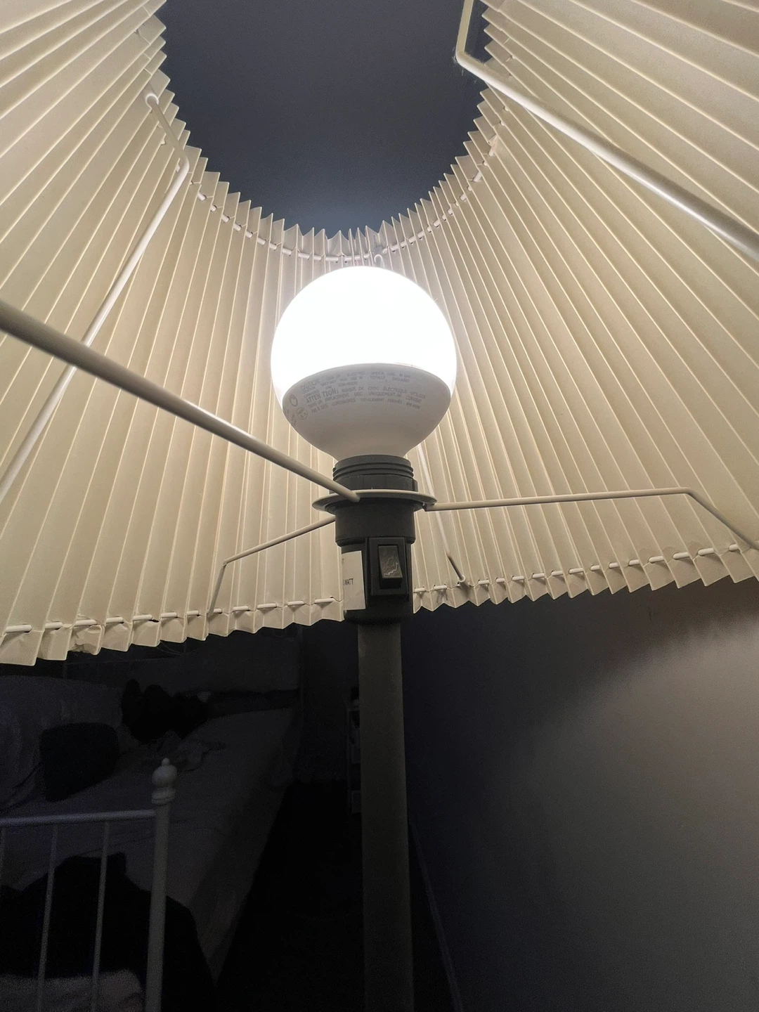 Floor Lamp with Pleated Shade - photo 2