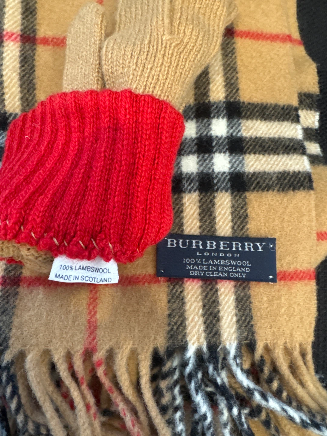 Burberry Scarf and Gloves Set - photo 2