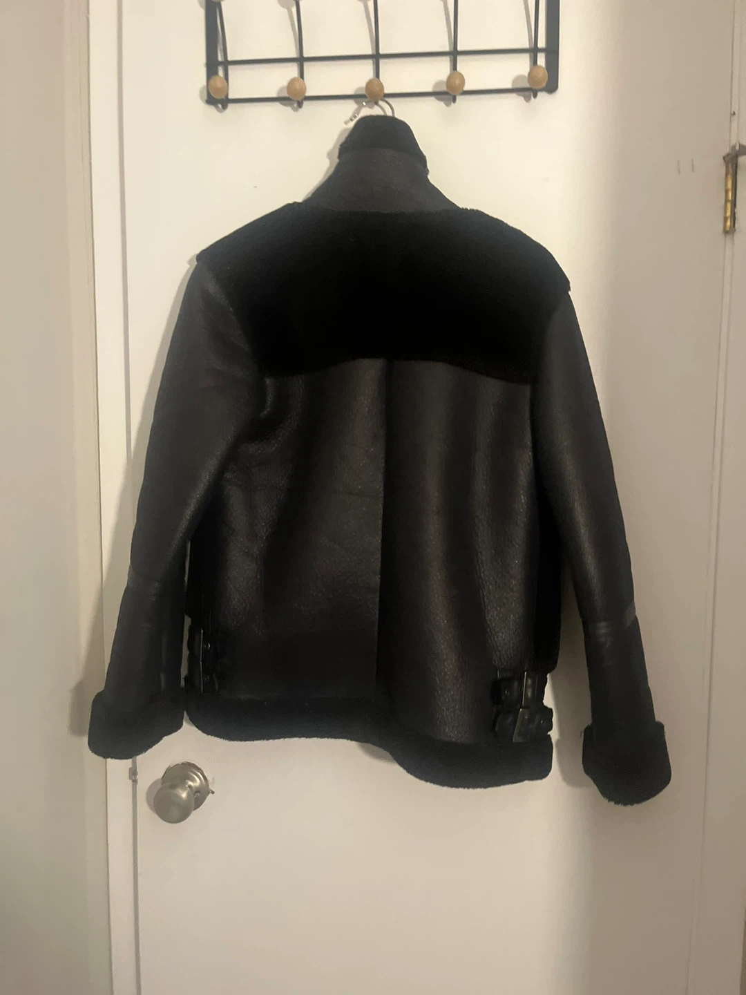 Missguided Faux Leather Aviator Jacket - US Size 2 - photo 2