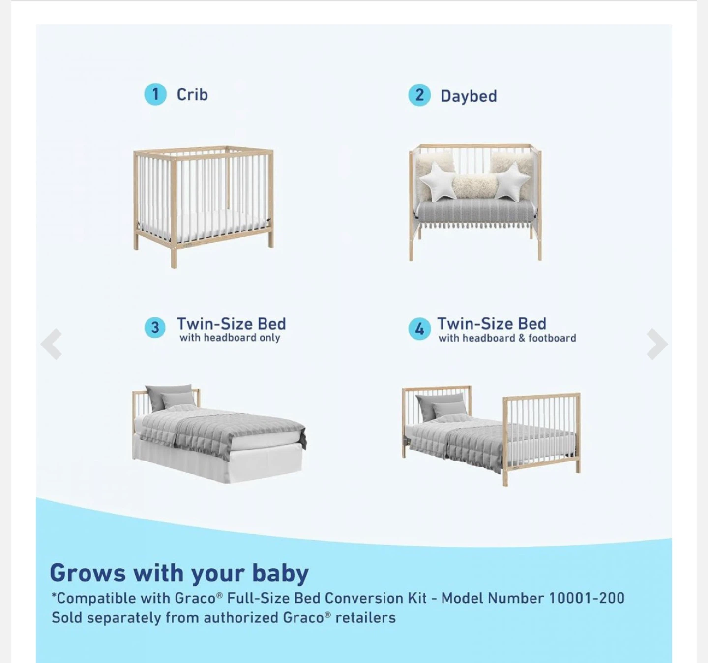 Graco Teddi Convertible Mini Crib 4-in-1 - photo 4