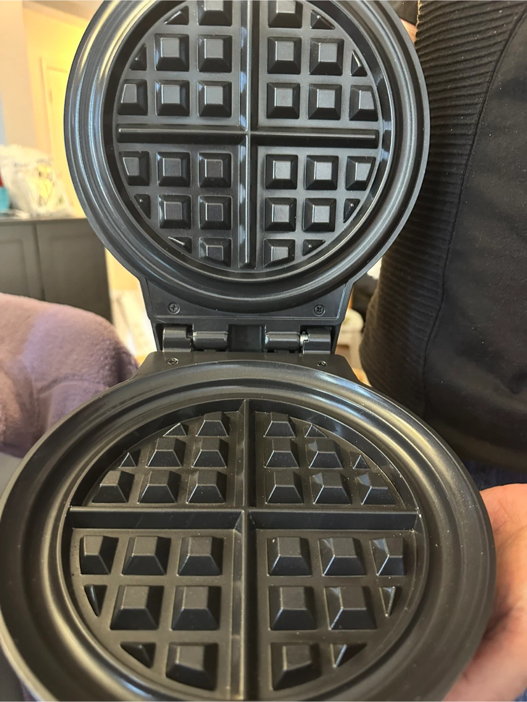 CHEFMAN Anti-Overflow Waffle Maker - photo 3