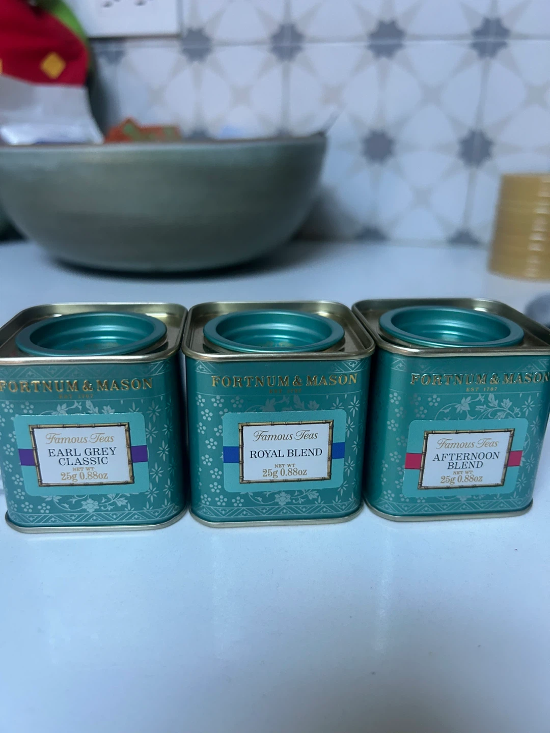 Fortnum & Mason Famous Teas Collection (3 x 25g Tins)