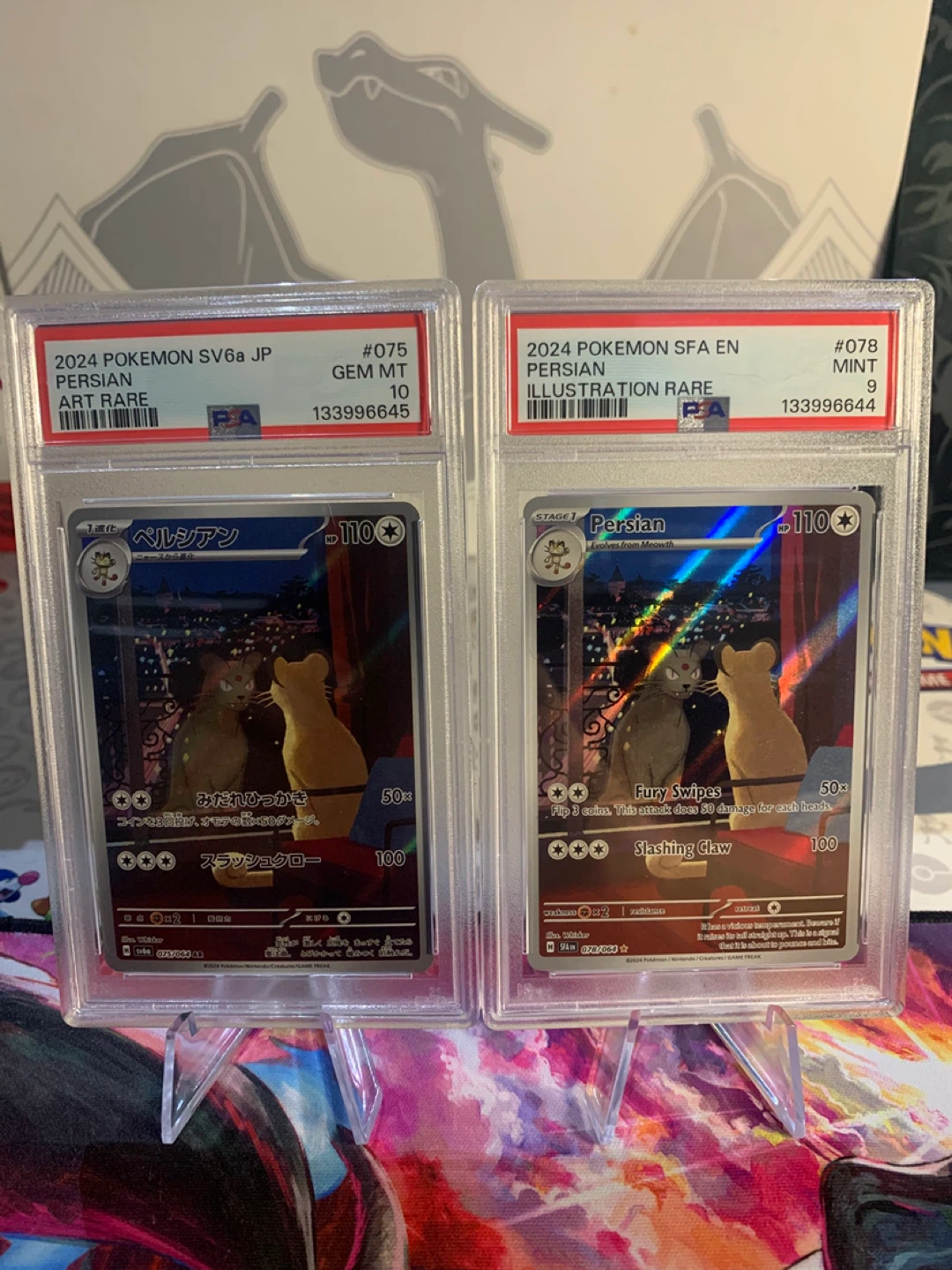 Pokemon Persian Eng & JP Psa 9 Psa 10 sequential set