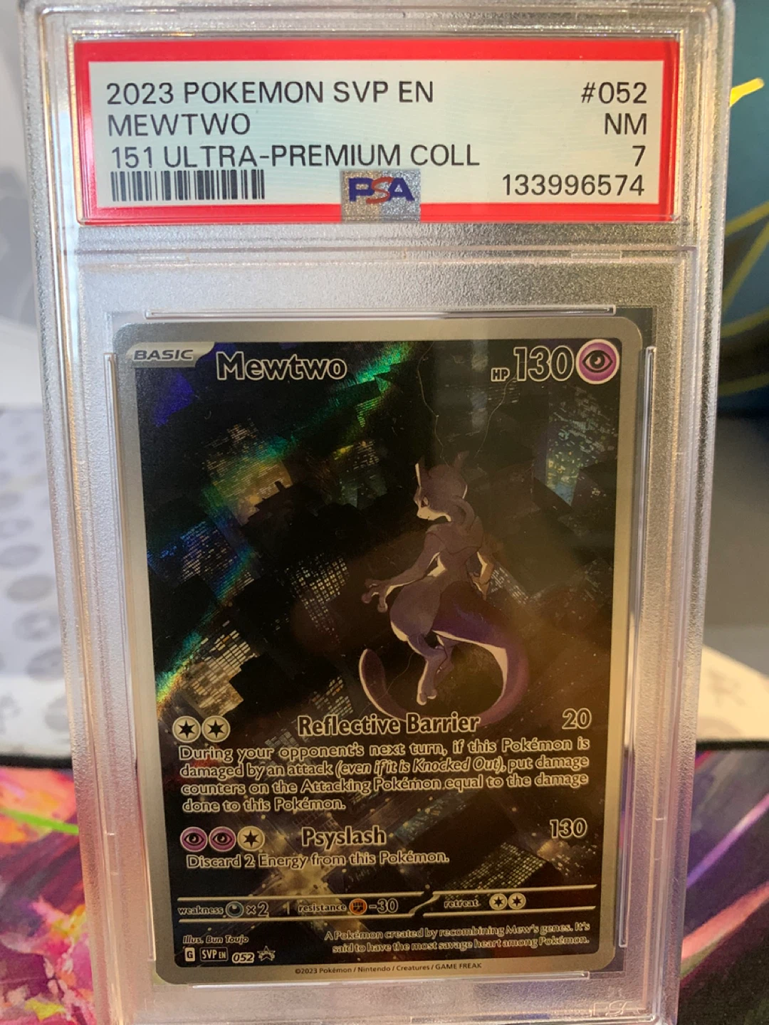 2023 Pokemon Mewtwo 151 Ultra Premium Collection PSA 7