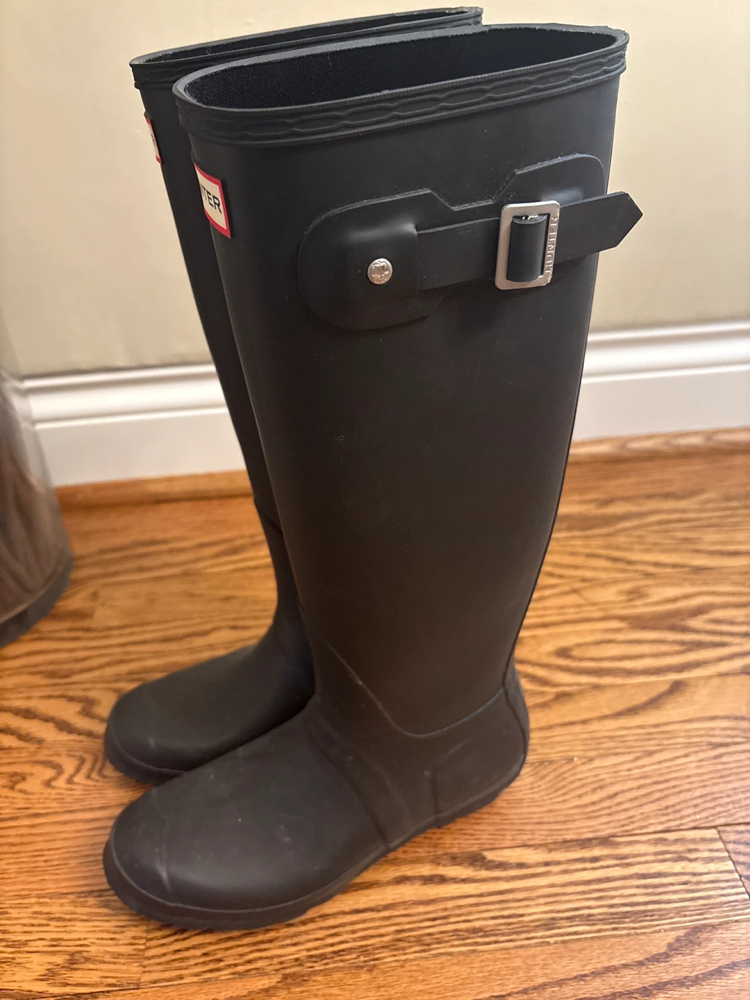 Hunter Black Tall Rain Boots - Women's US 8 - photo 2