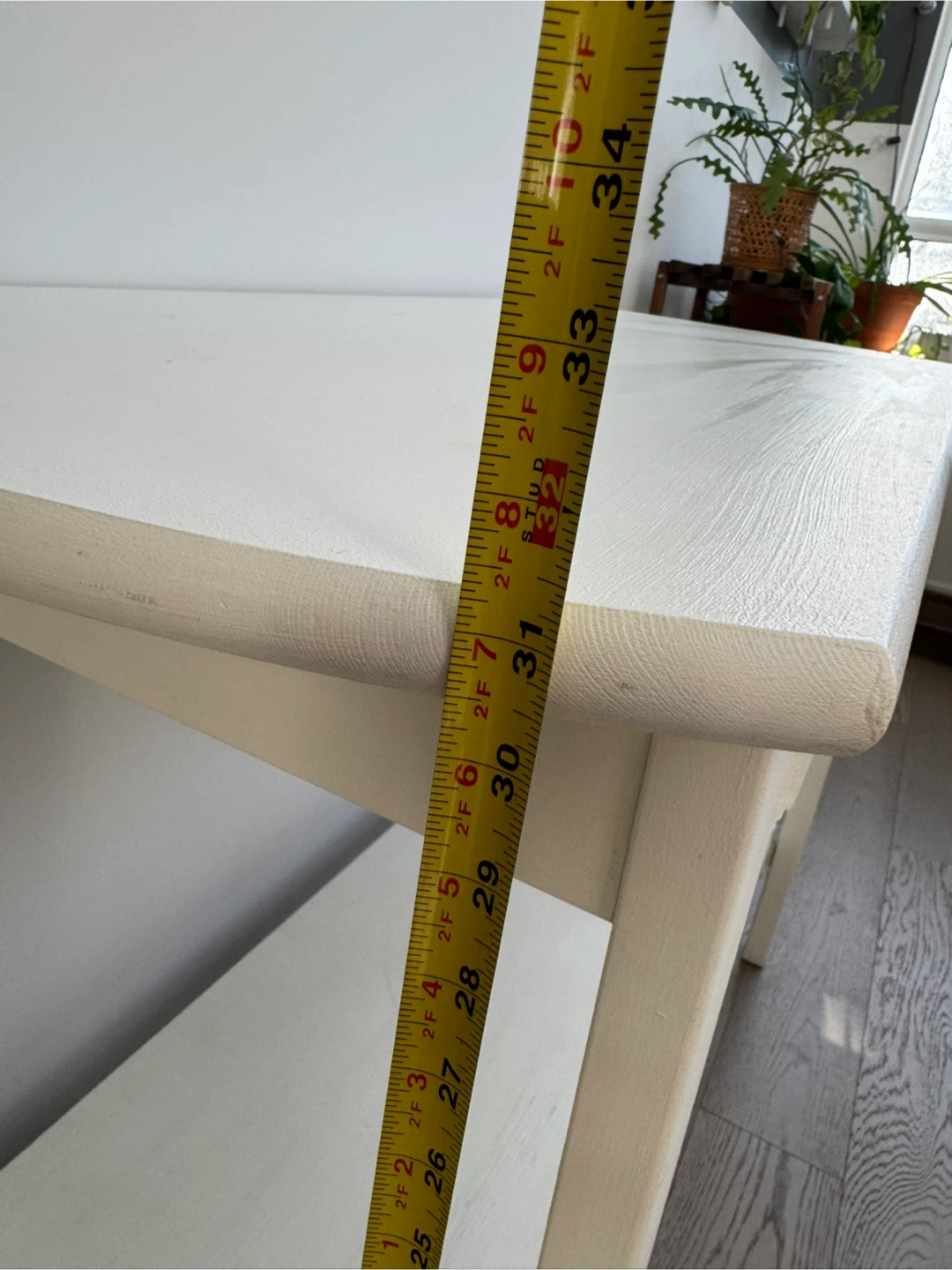 White Console Table with Drawer - photo 4