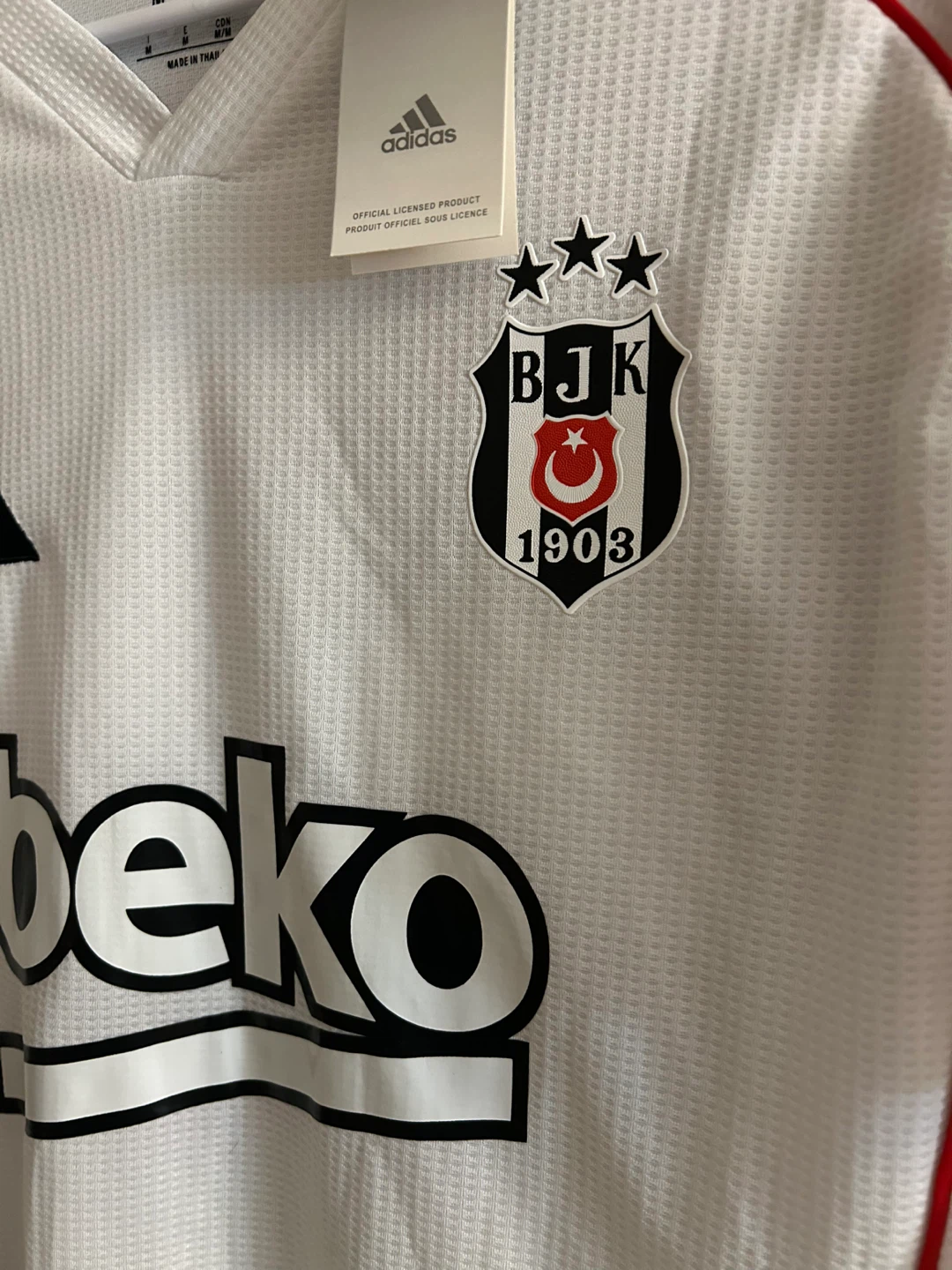 Adidas Beşiktaş JK Football Jersey White Size M - photo 3