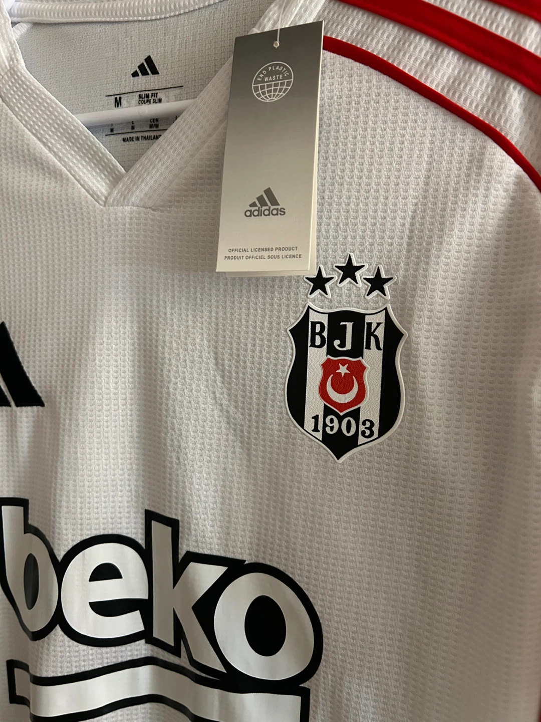 Adidas Beşiktaş JK Football Jersey White Size M - photo 2
