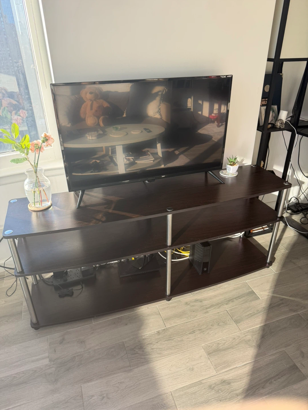 Convenience Concepts Designs2Go 3-Tier TV Stand, 60” – Espresso