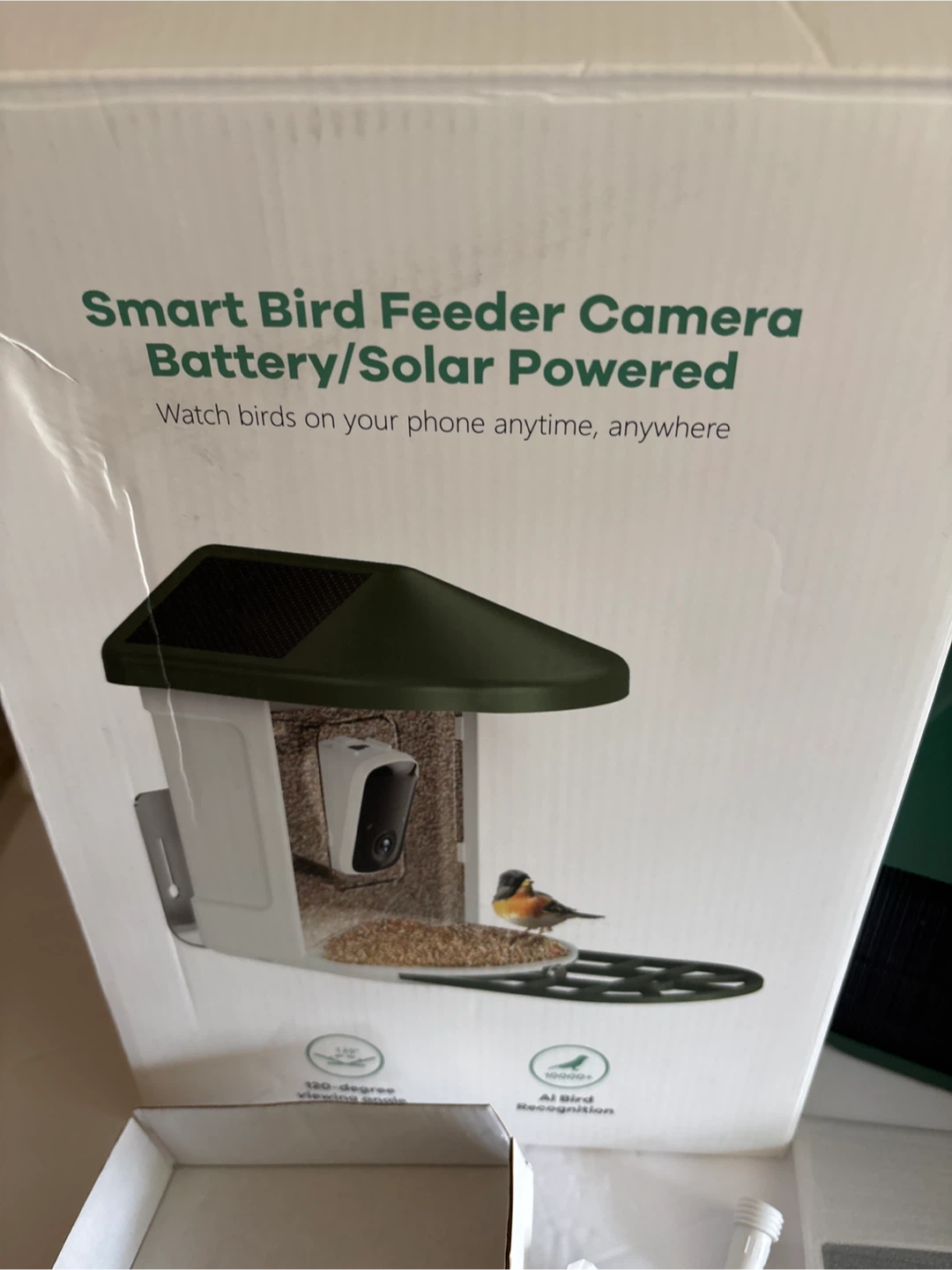 Smart Bird Feeder Camera Battery/Solar Powered