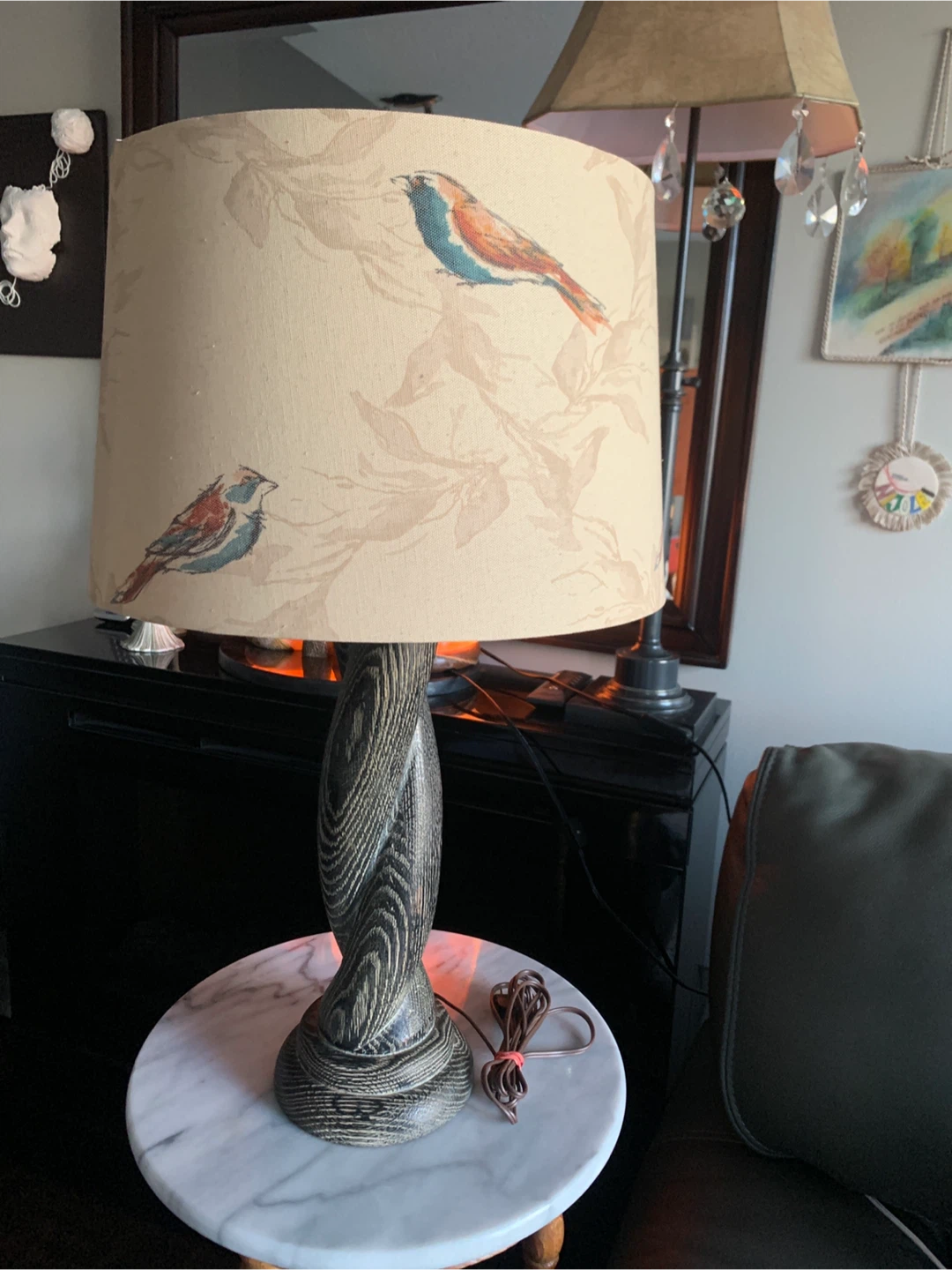 Table Lamp with Bird Design