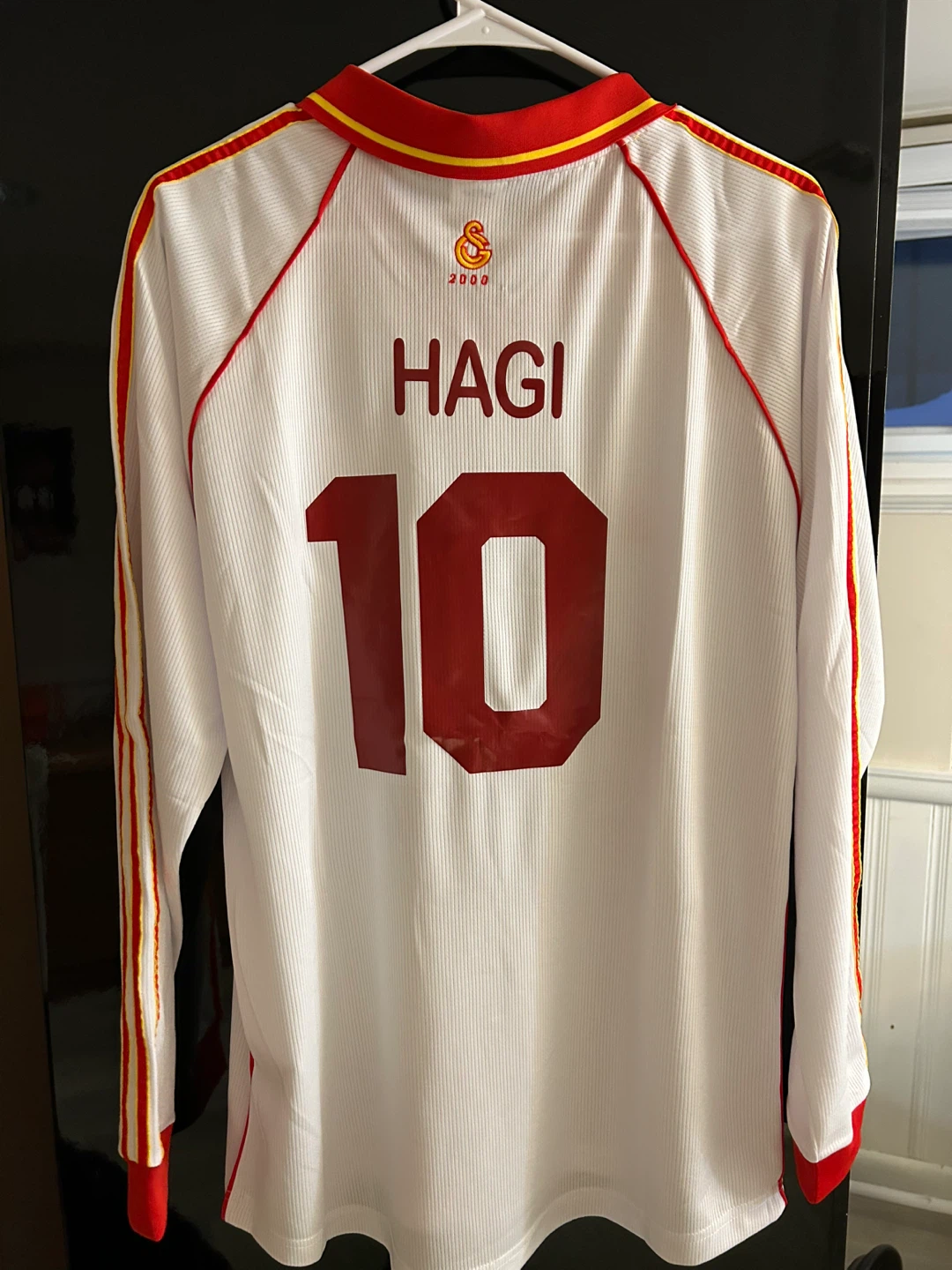Galatasaray Hagi #10 Adidas Long Sleeve Soccer Jersey