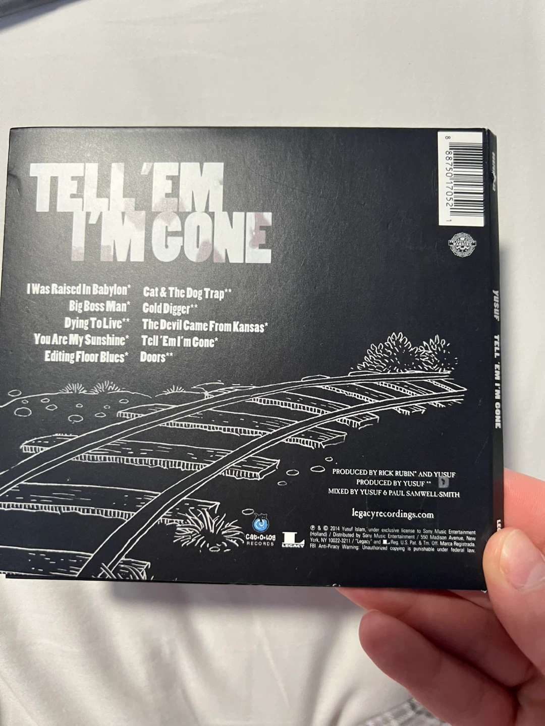 Yusuf "Tell 'Em I'm Gone" CD - photo 2