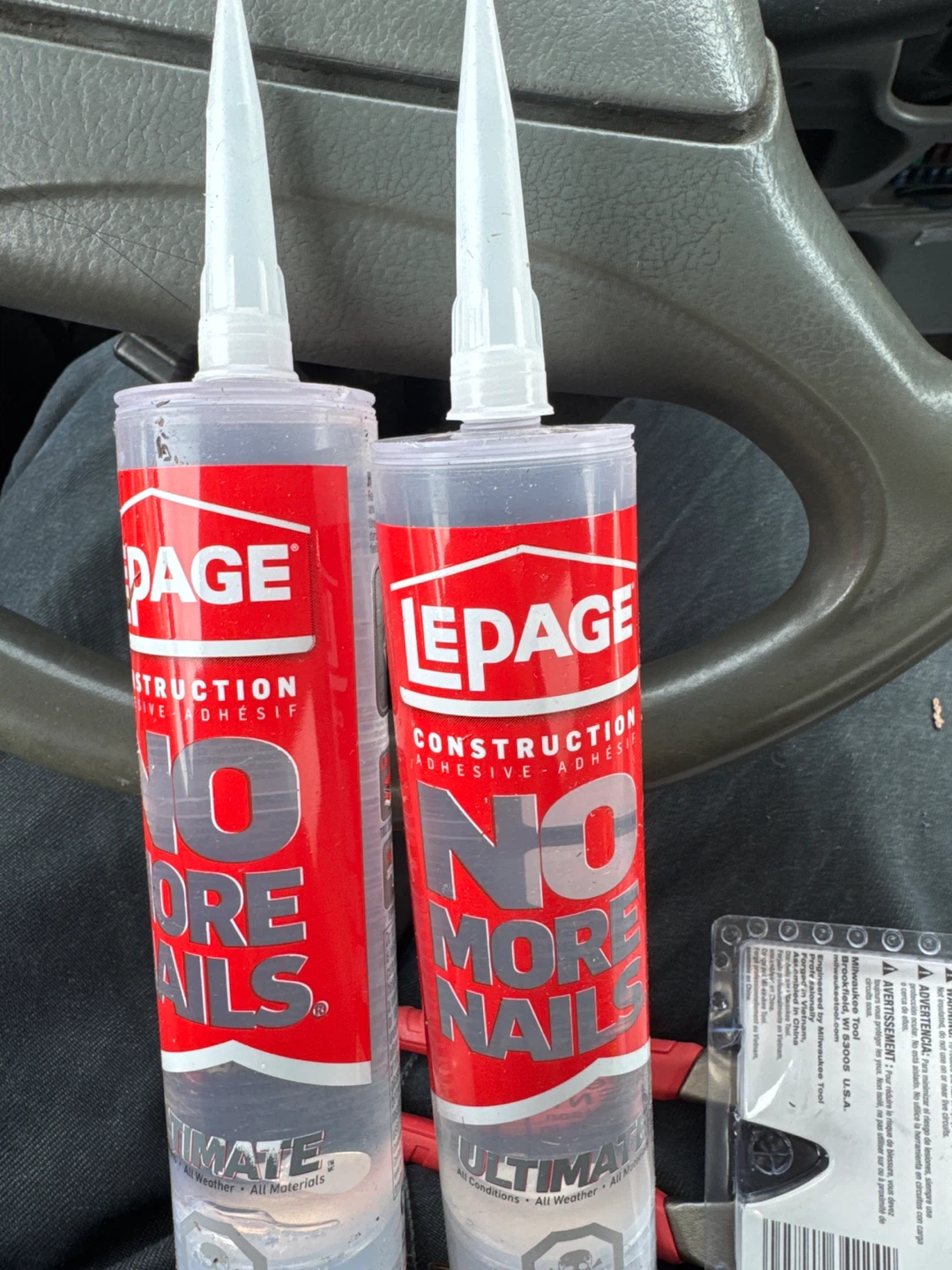2 x LePage No More Nails Construction Adhesive