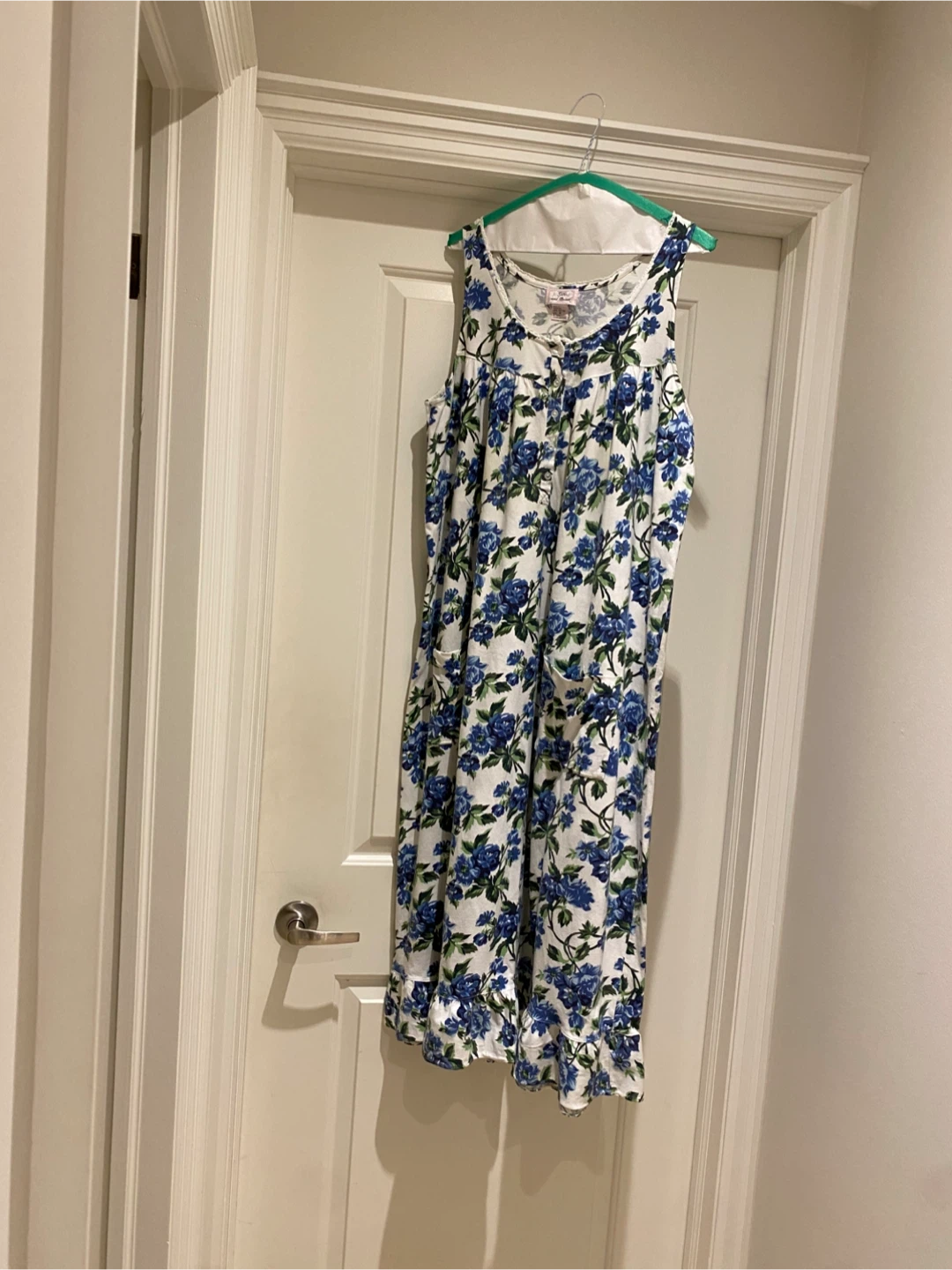 Women's Blue Floral Nightgown - photo 2
