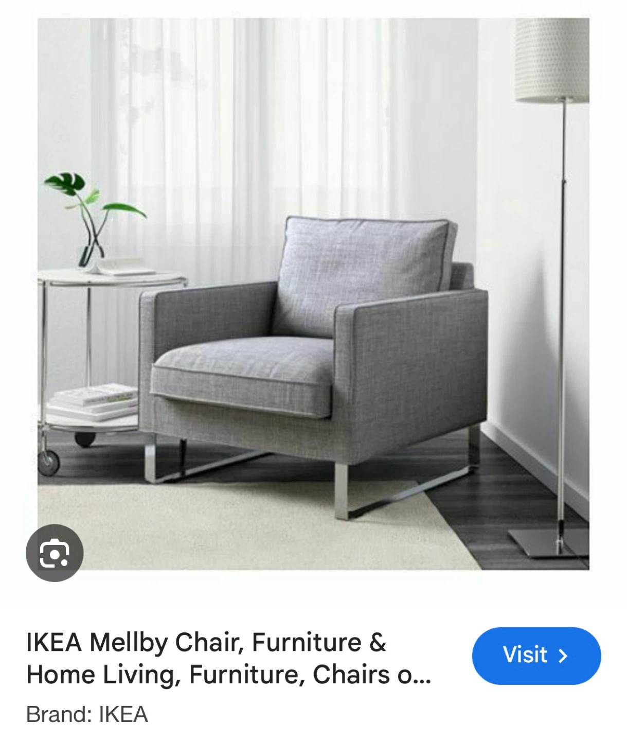 IKEA Mellby Armchair - Grey