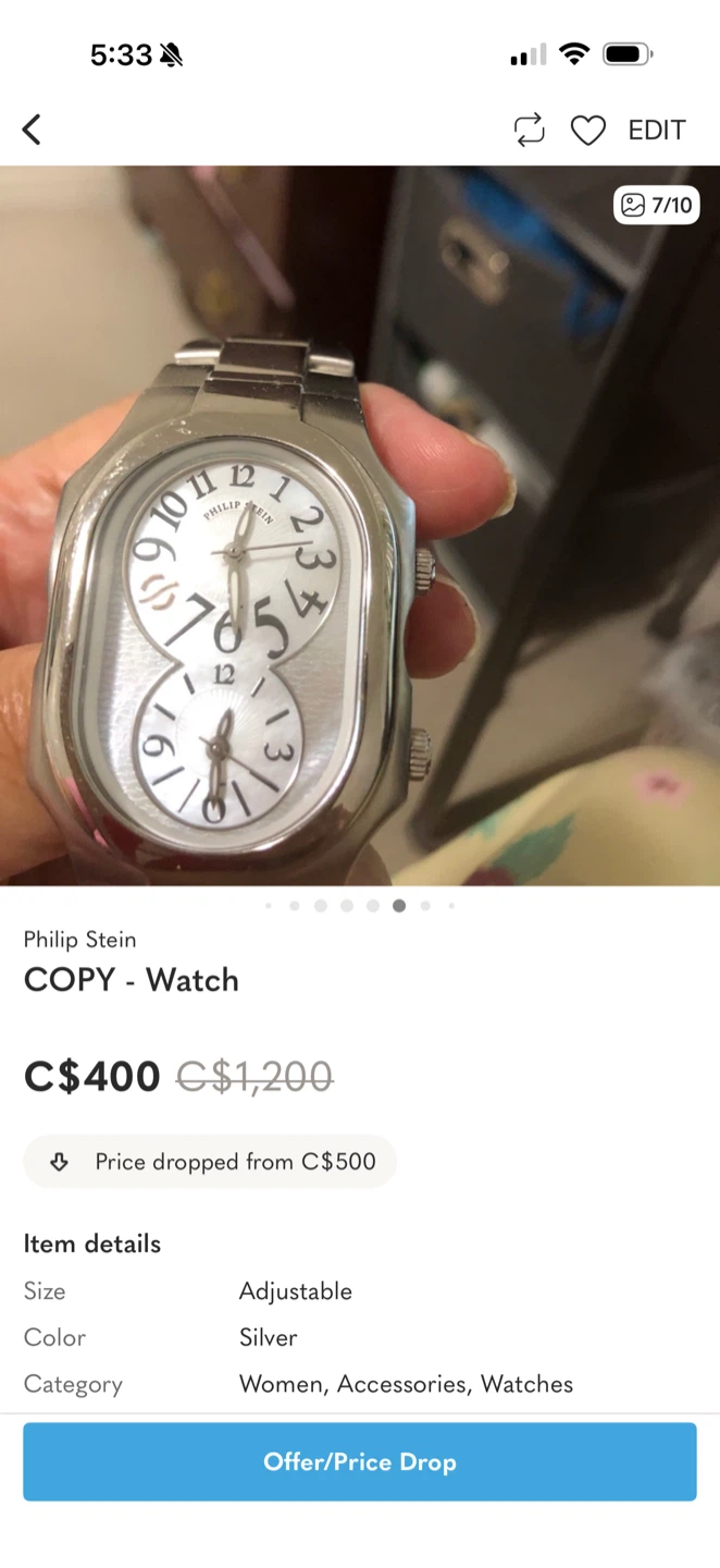 Philip Stein Watch - Silver - photo 2