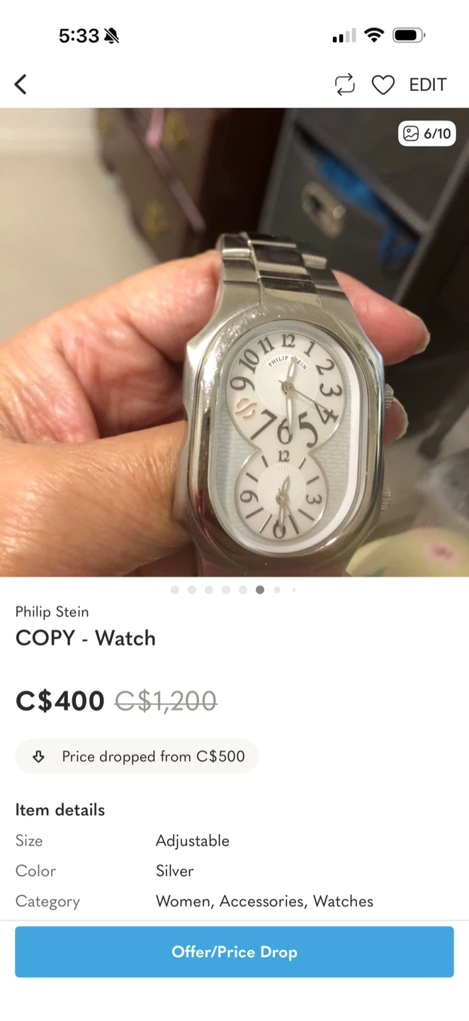 Philip Stein Watch - Silver - photo 3