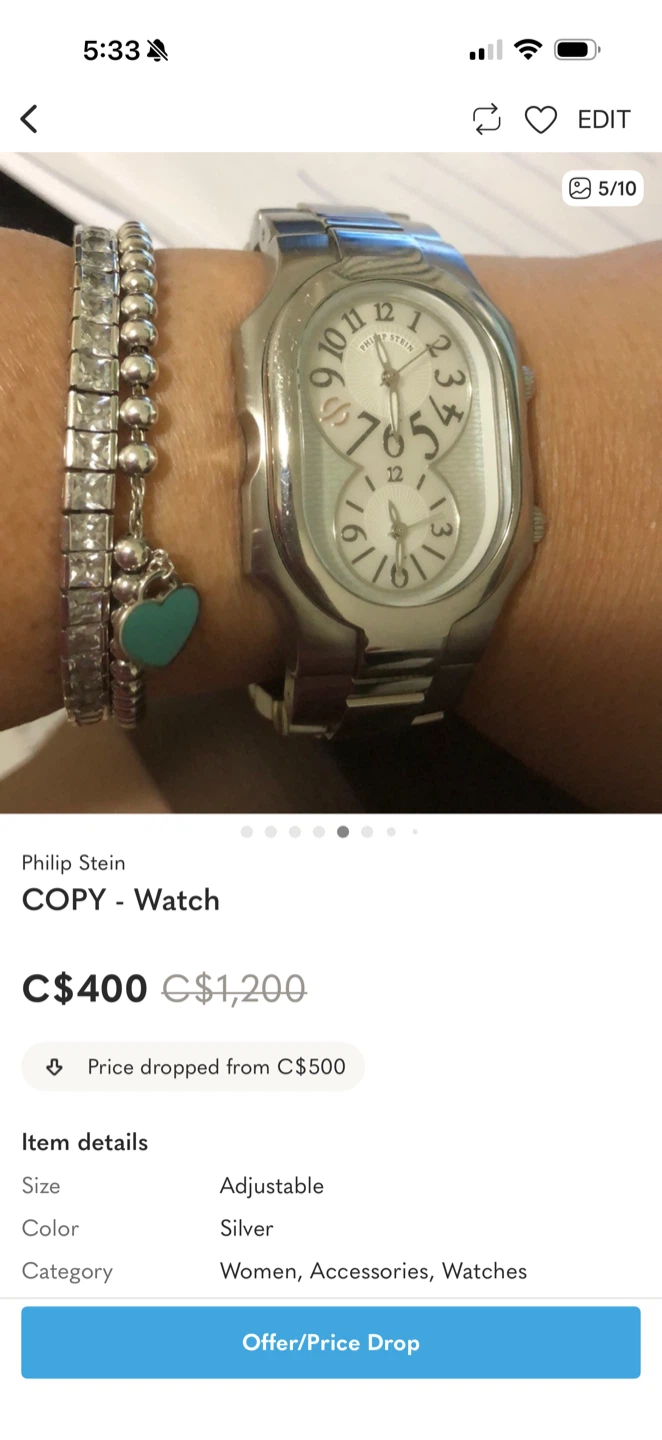 Philip Stein Watch - Silver - photo 4