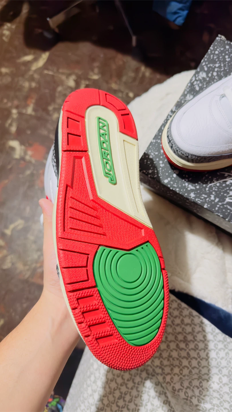 Jordan Spizike Low SE Sneakers White Red Green Size 10 - photo 3